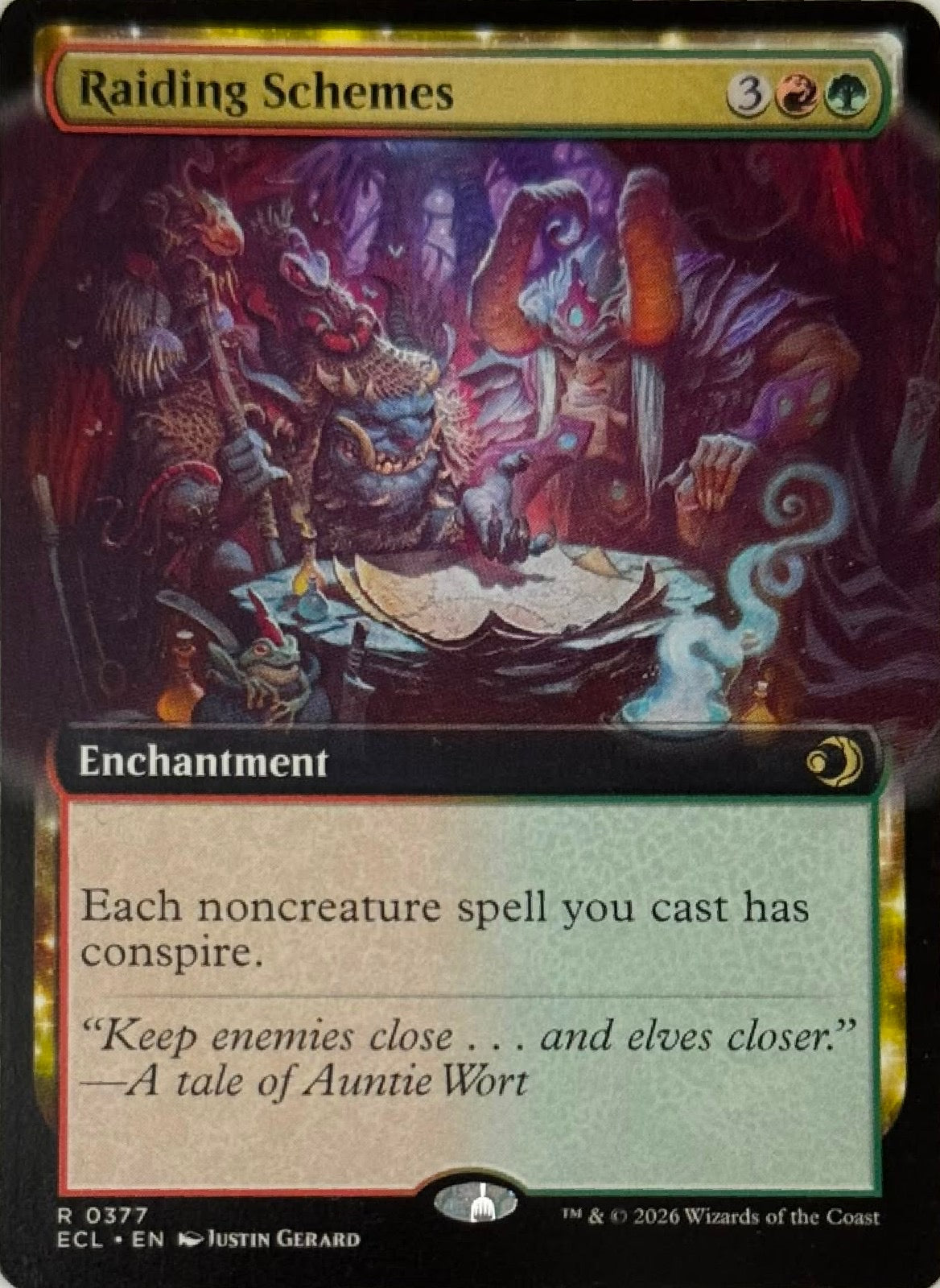 Magic Tcg Raiding Schemes 0377 (Borderless)