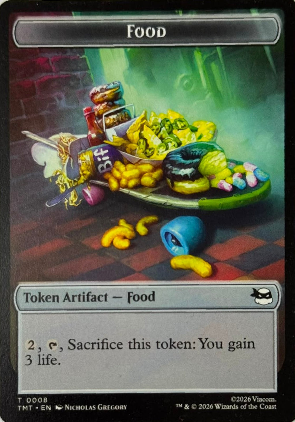 Magic Tcg Token Creature - Ninja Turtle Spirit 0003