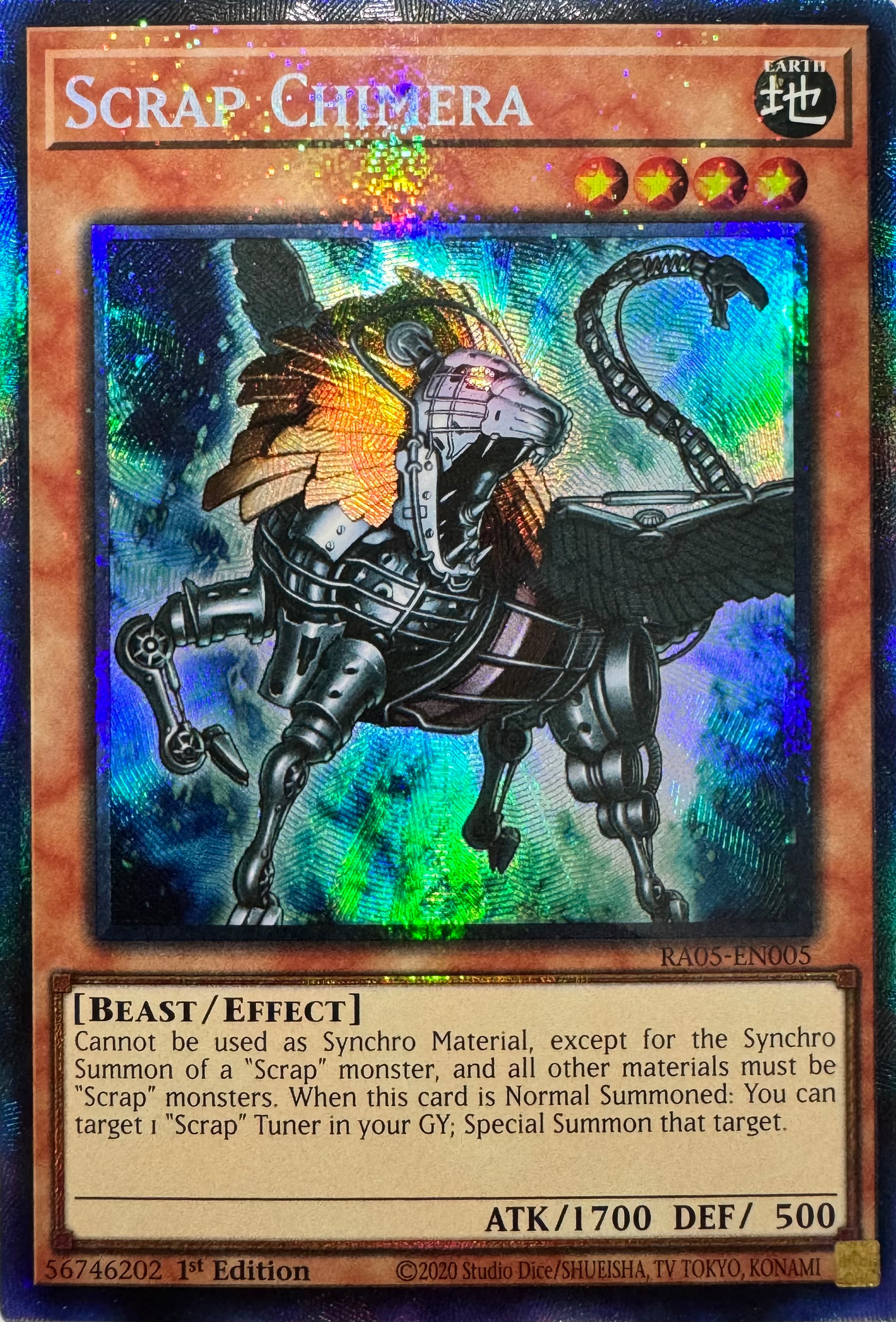 Yugioh! Scrap Chimera Ra05-en005 1st Edition Collector