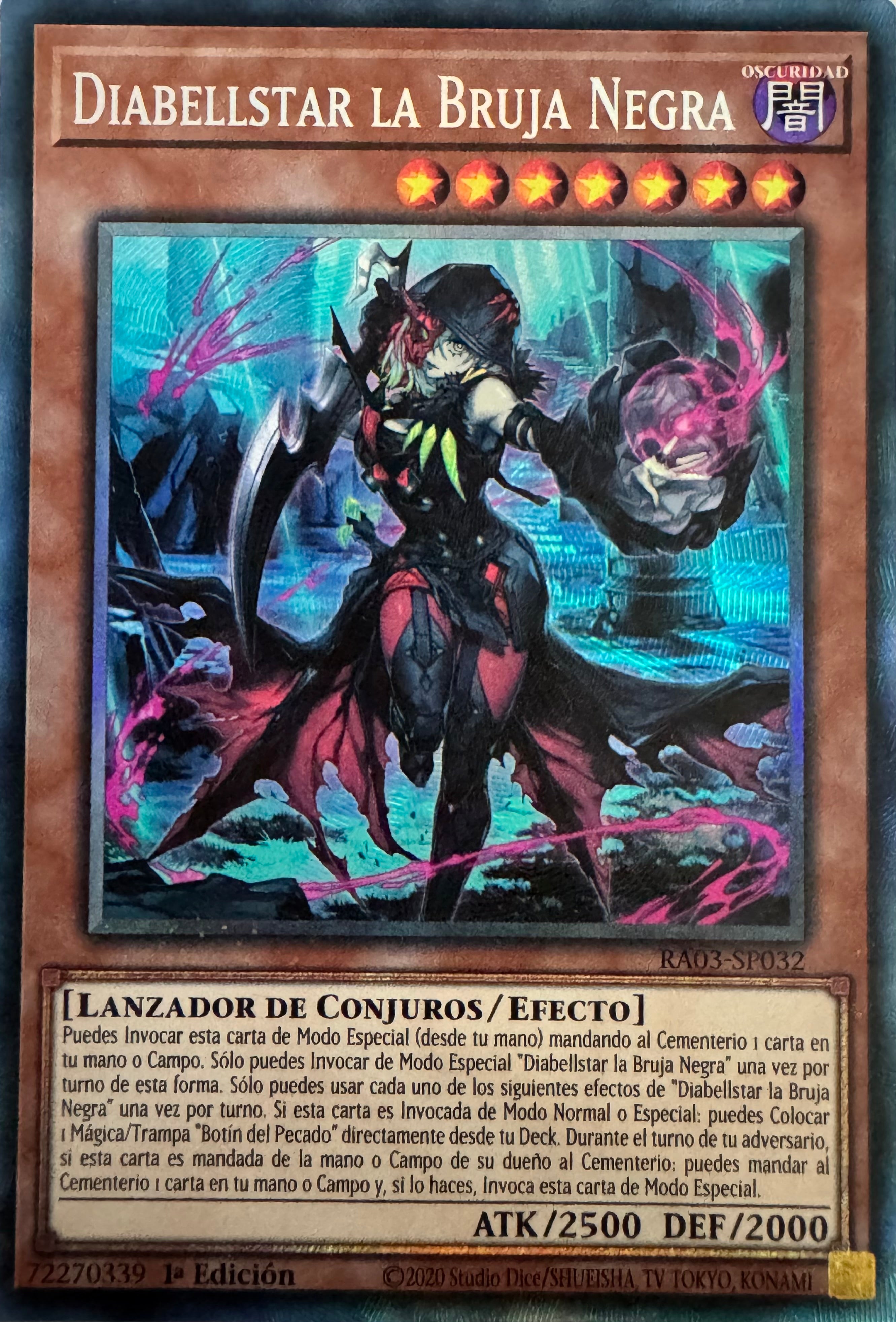 Yugioh! Diabellstar La Bruja Negra Ra03-Sp032 1st Edition Collector