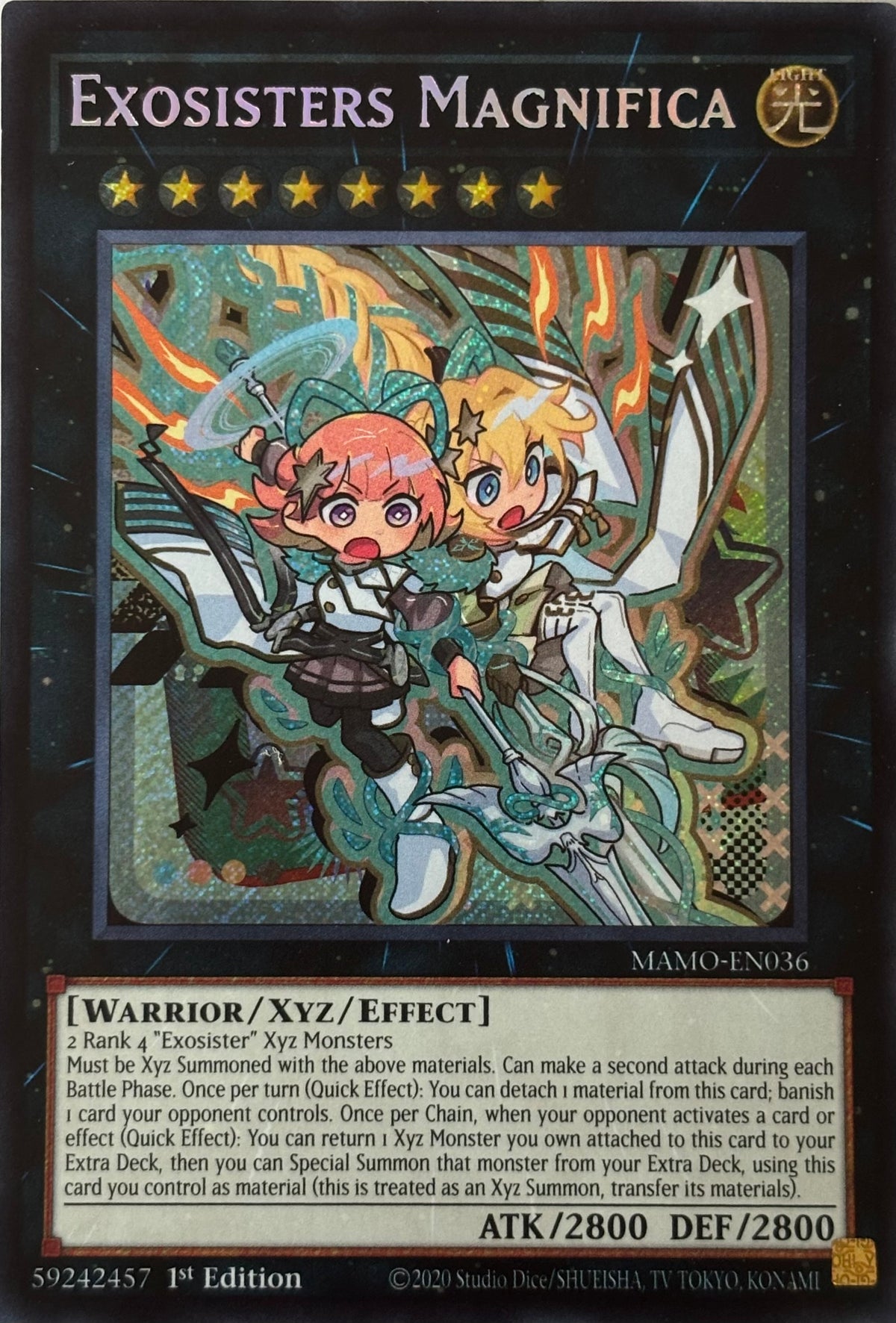 Yugioh! Exosister Magnifica Mamo-en036 1st edition Secret rare