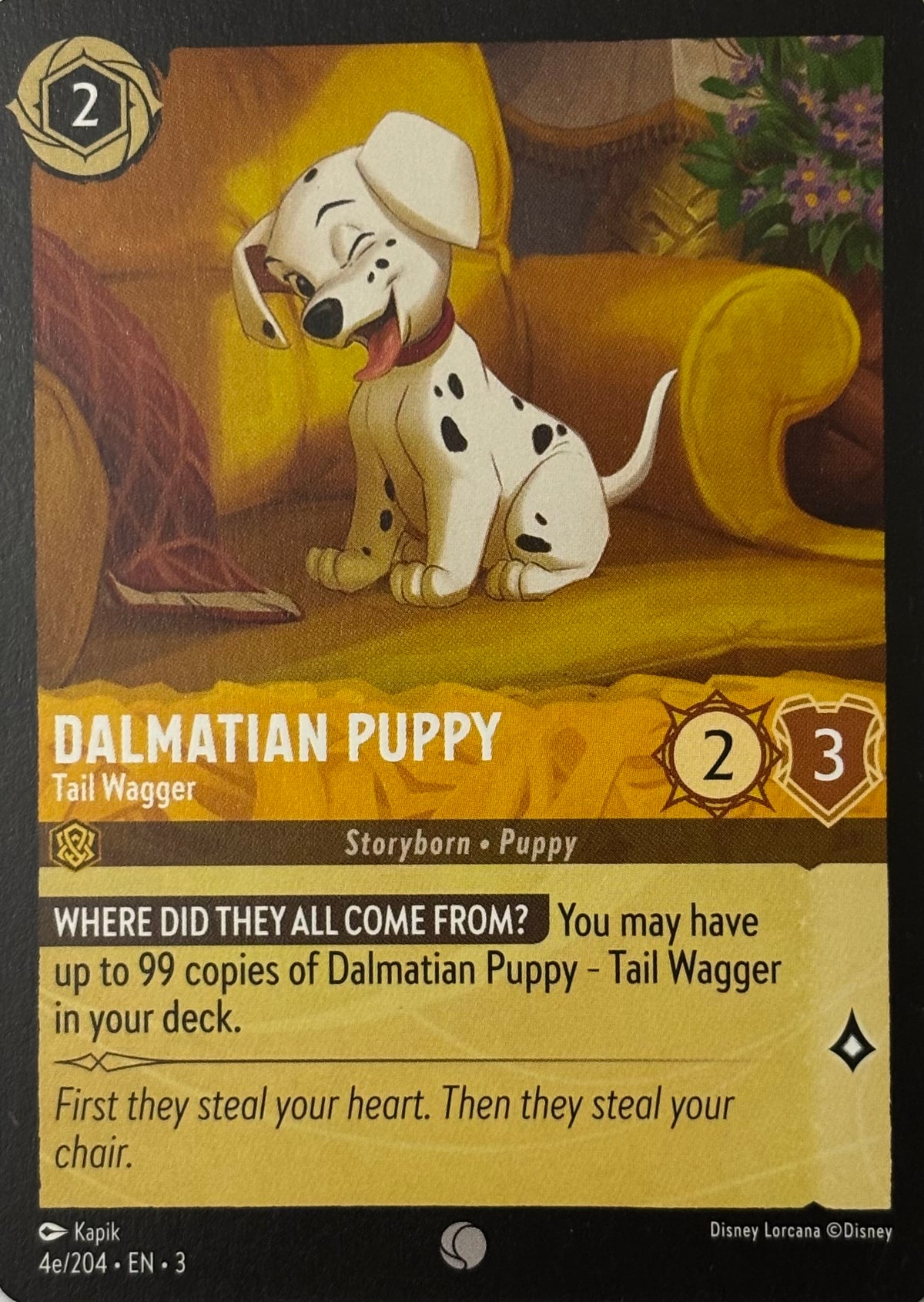 Disney Lorcana Dalmatian Puppy 4e/204