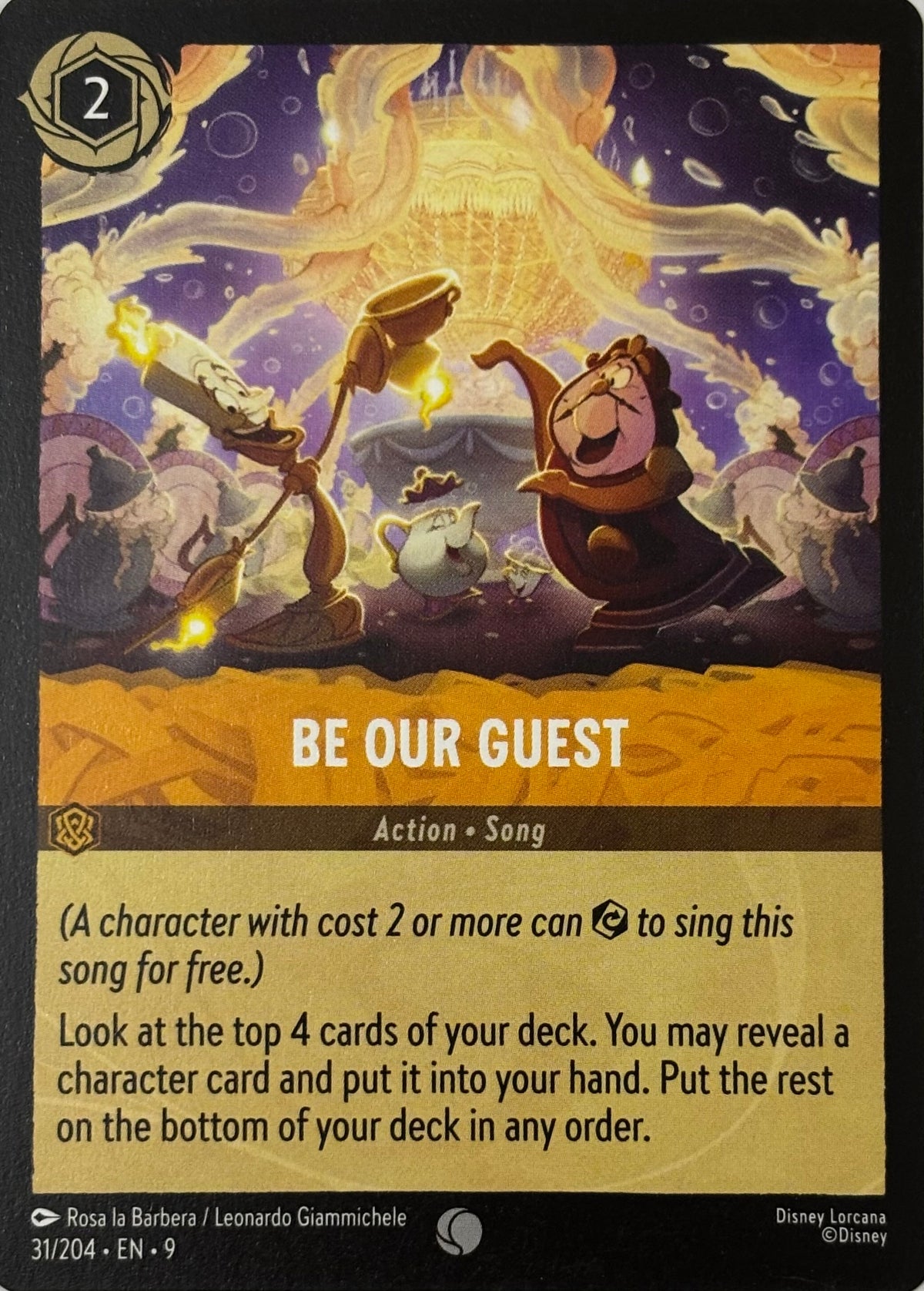 Disney Lorcana Be Our Guest 31/204