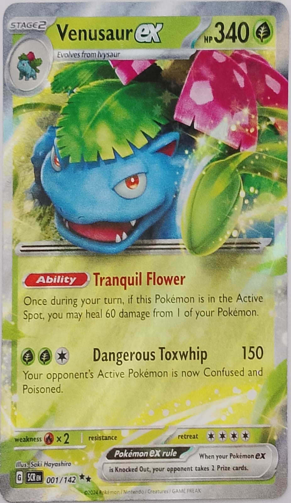 Pokemon tcg Venusaur Ex 001/142