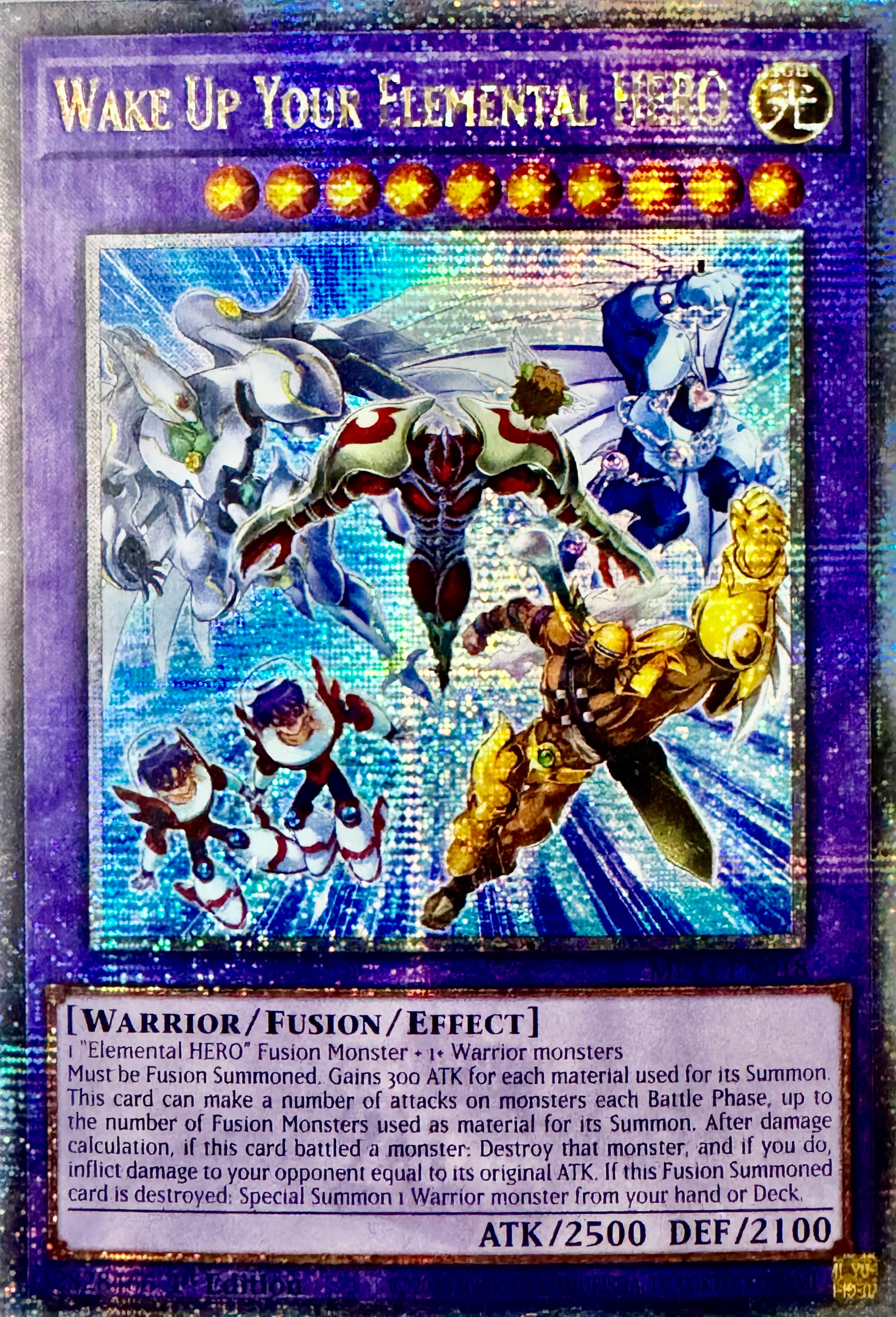 Yugioh! Wake Up Your Elemental Hero Mp24-en018 1st Edition Quarter Century