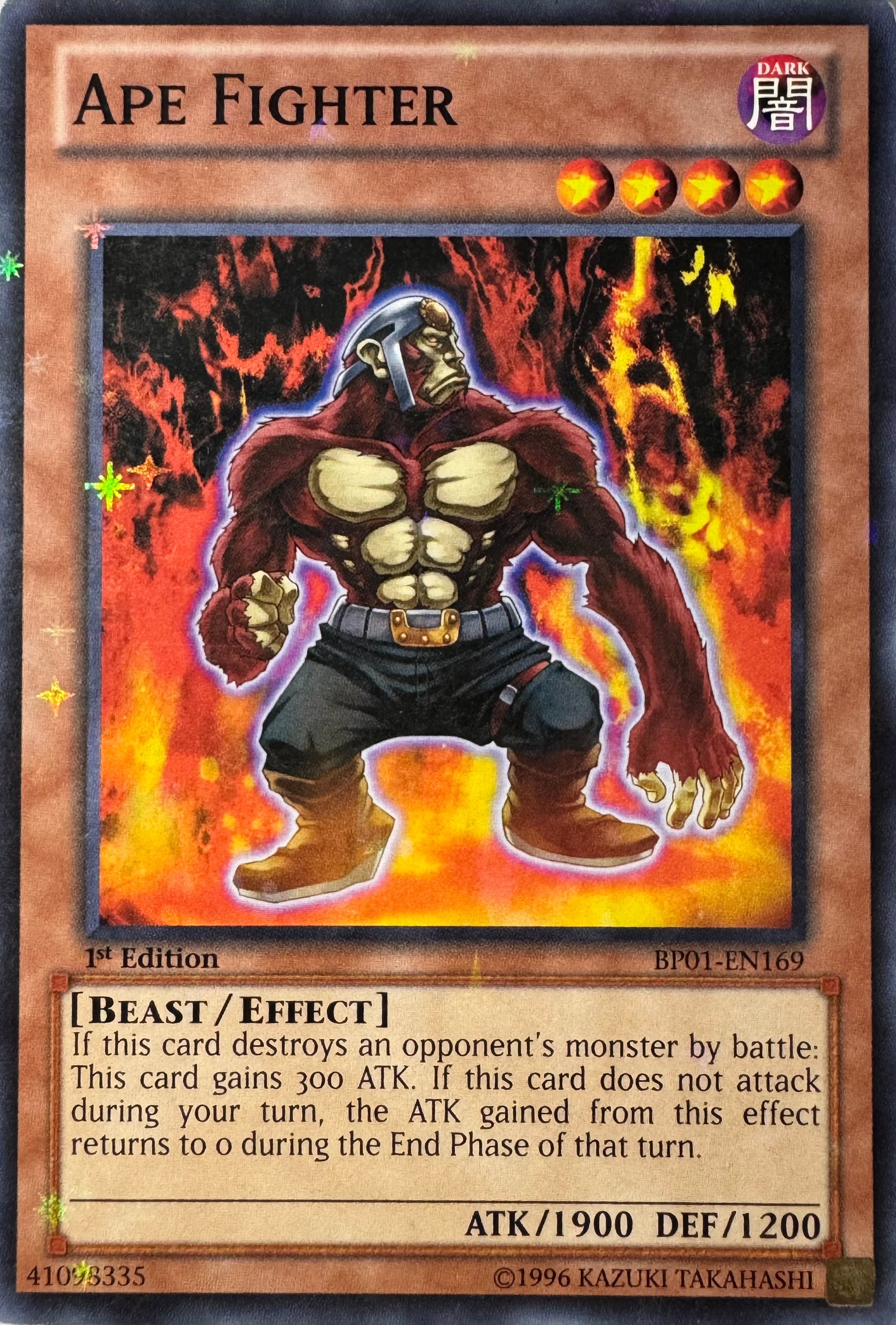 Yugioh! Ape Fighter Bp01-en169 1st Edition (Starfoil)