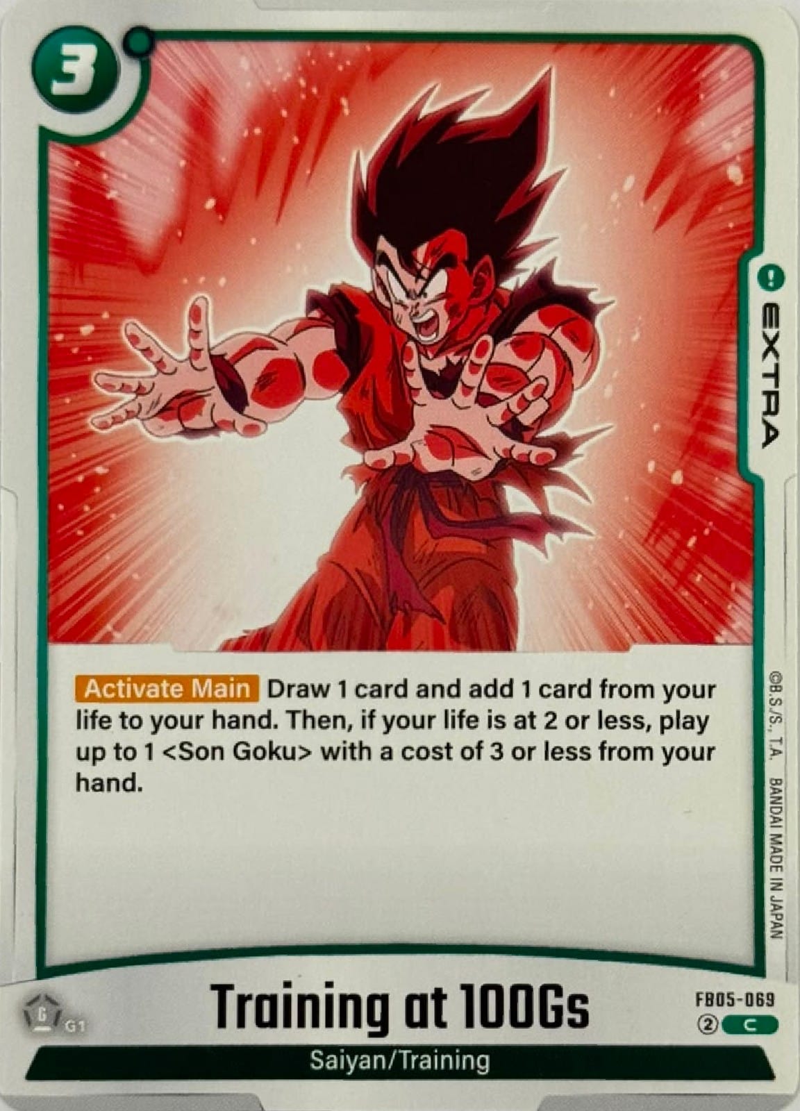 Dragon Ball Tcg Training At 100Gs Fb05-069