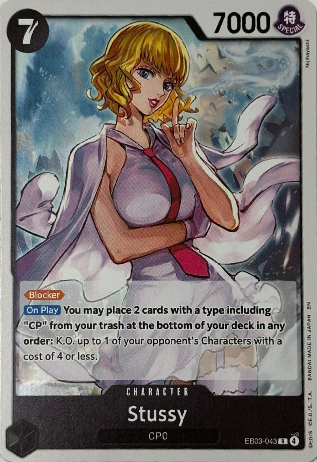 One Piece Tcg Stussy Eb03-043 Foil