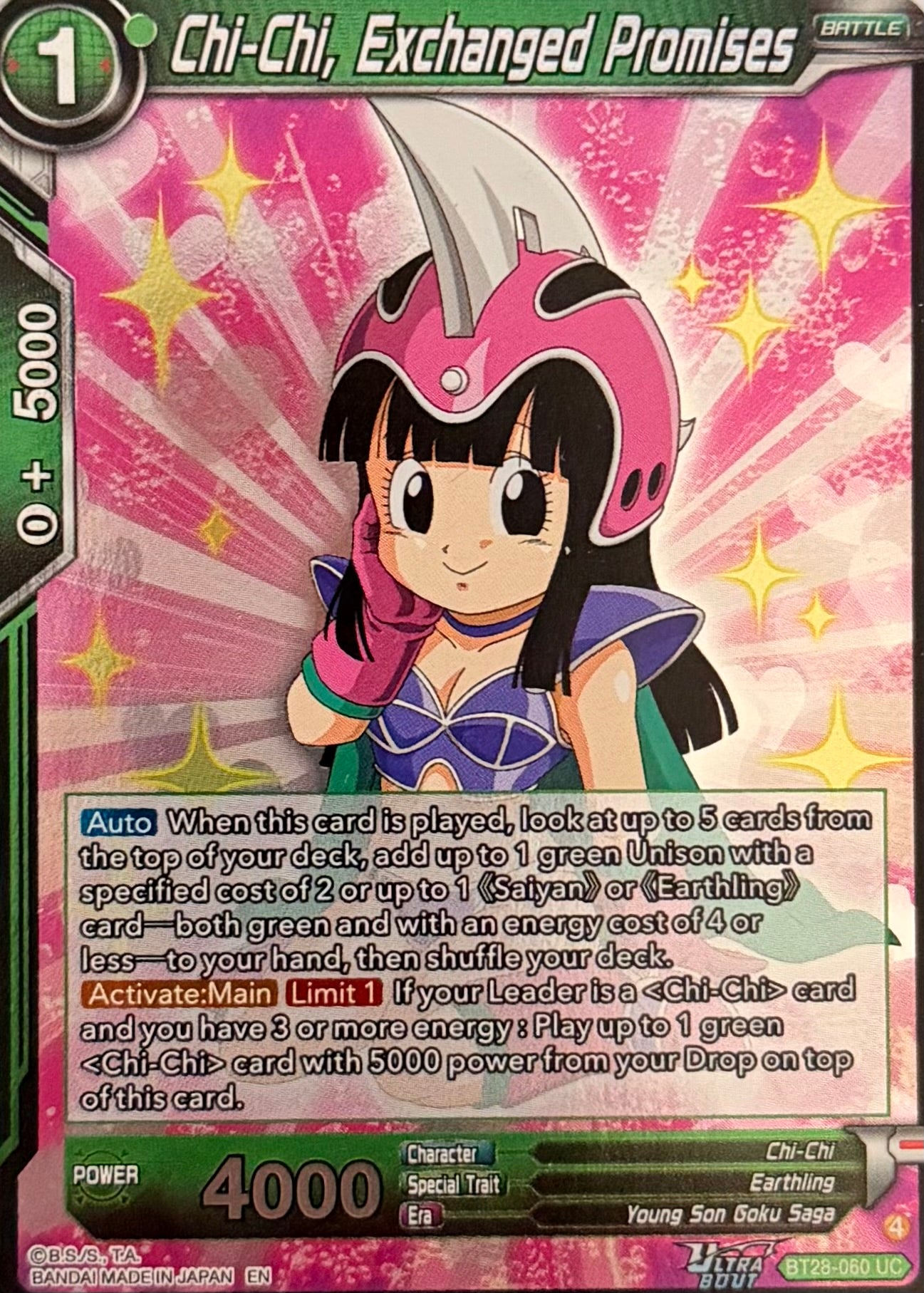 Dragon Ball Tcg Chi-Chi, Exchanged Promises BT28-060