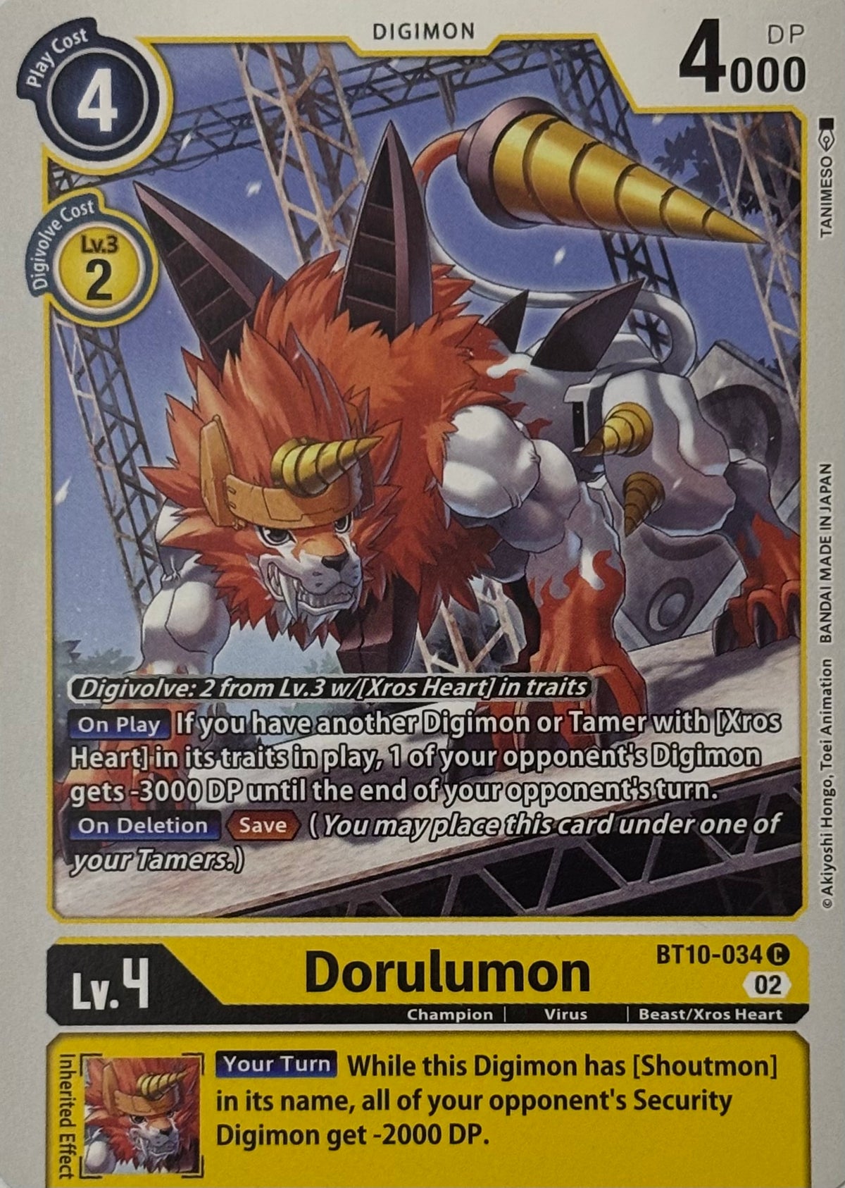 Digimon Tcg Dorulumon Bt10-034