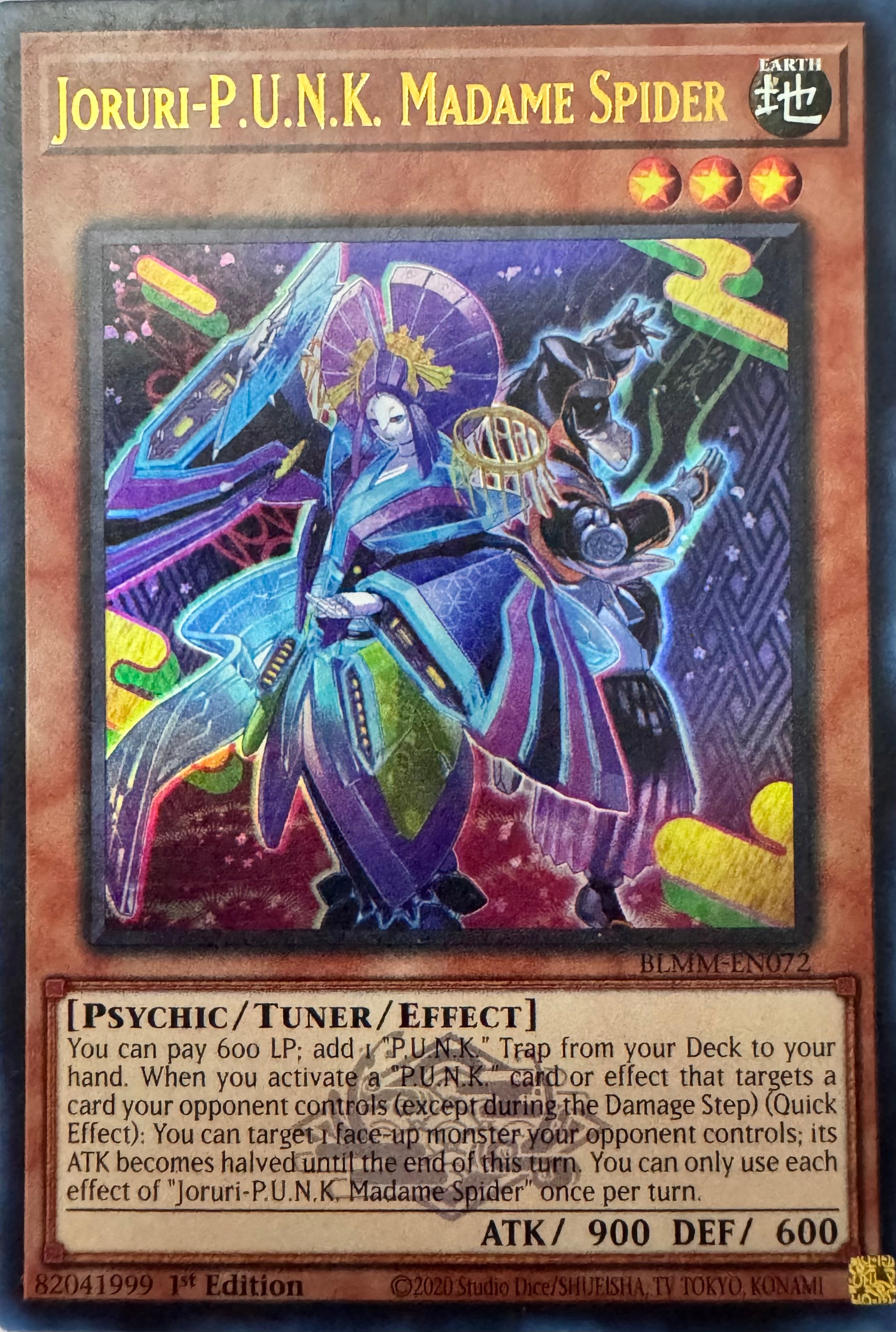 Yugioh! Joruri-P.U.N.K. Madame Spider Blmm-en072 1st Edition Ultra