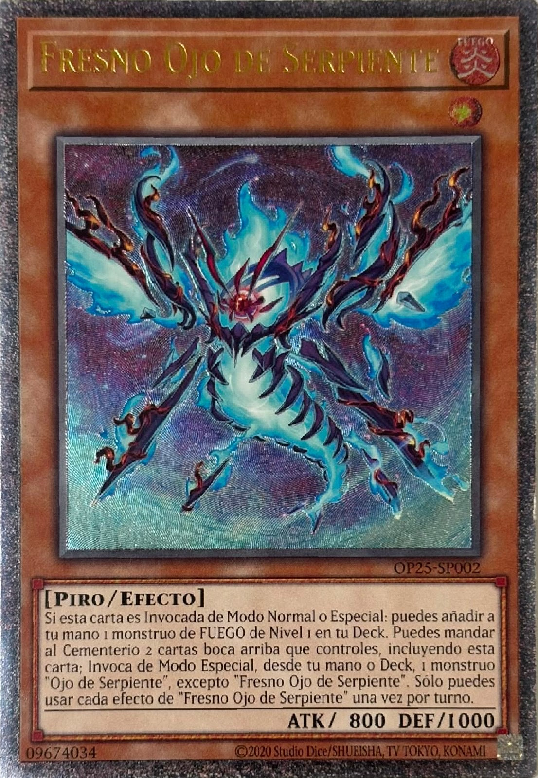 Yugioh! Fresno Ojo De Serpiente Op25-sp002 Ultimate