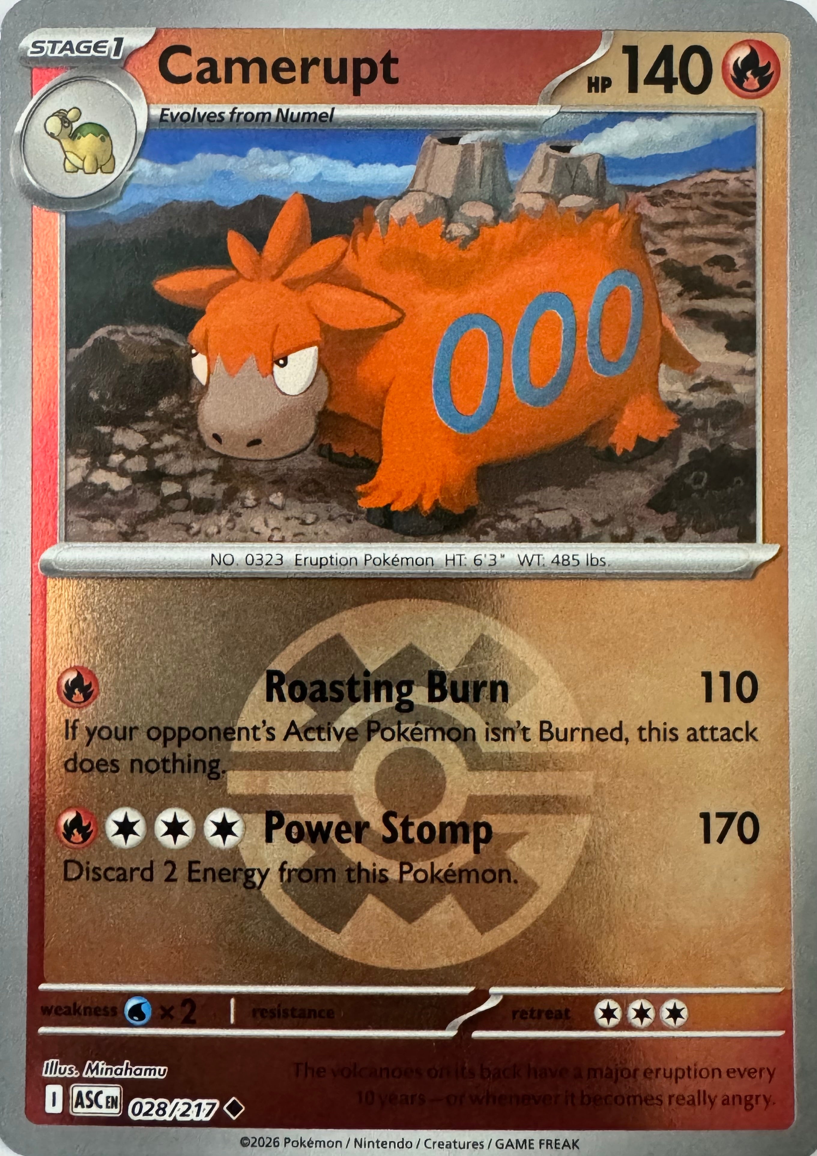 Pokemon Tcg Camerupt 028/217 (Quick Ball)