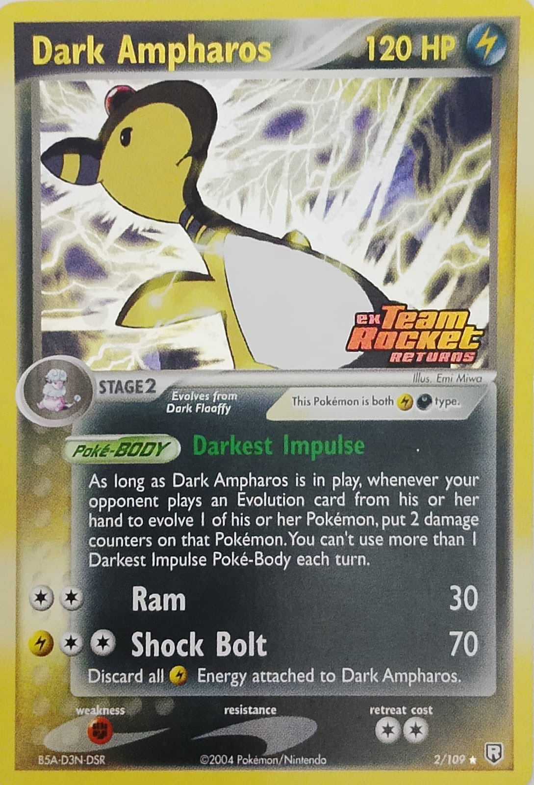 Pokemon tcg Dark Ampharo 2/109 (team rocket) holo