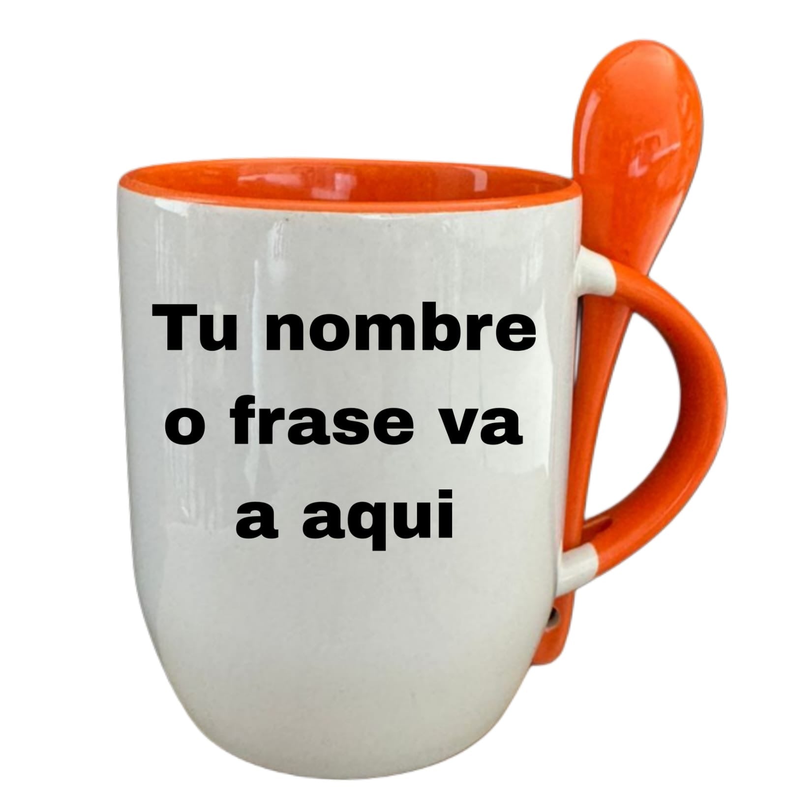 Taza Con Cuchara Naranja Princesa Mérida Valiente