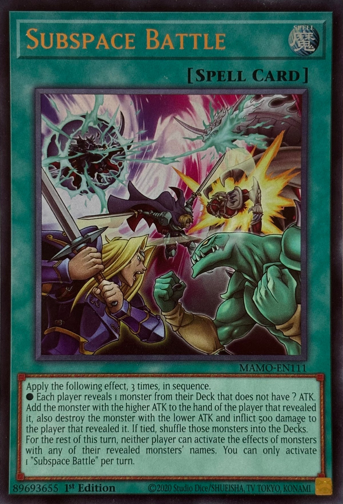 Yugioh! Subspace Battle Mamo-en111 1st edition Ultra rare