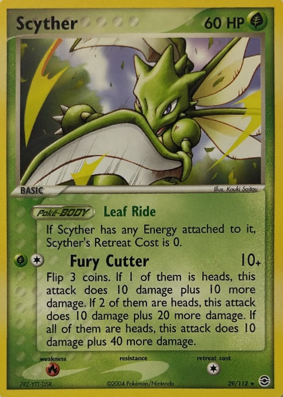Pokémon Tcg Scyther 29/112