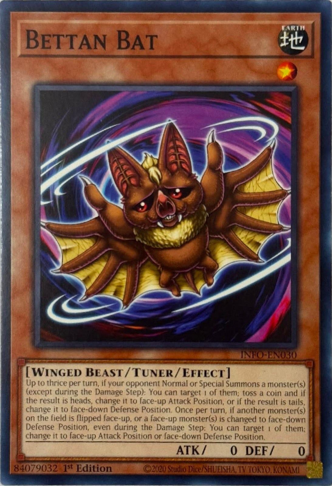 Yugioh! Bettan Bat Info-en030 1st edition