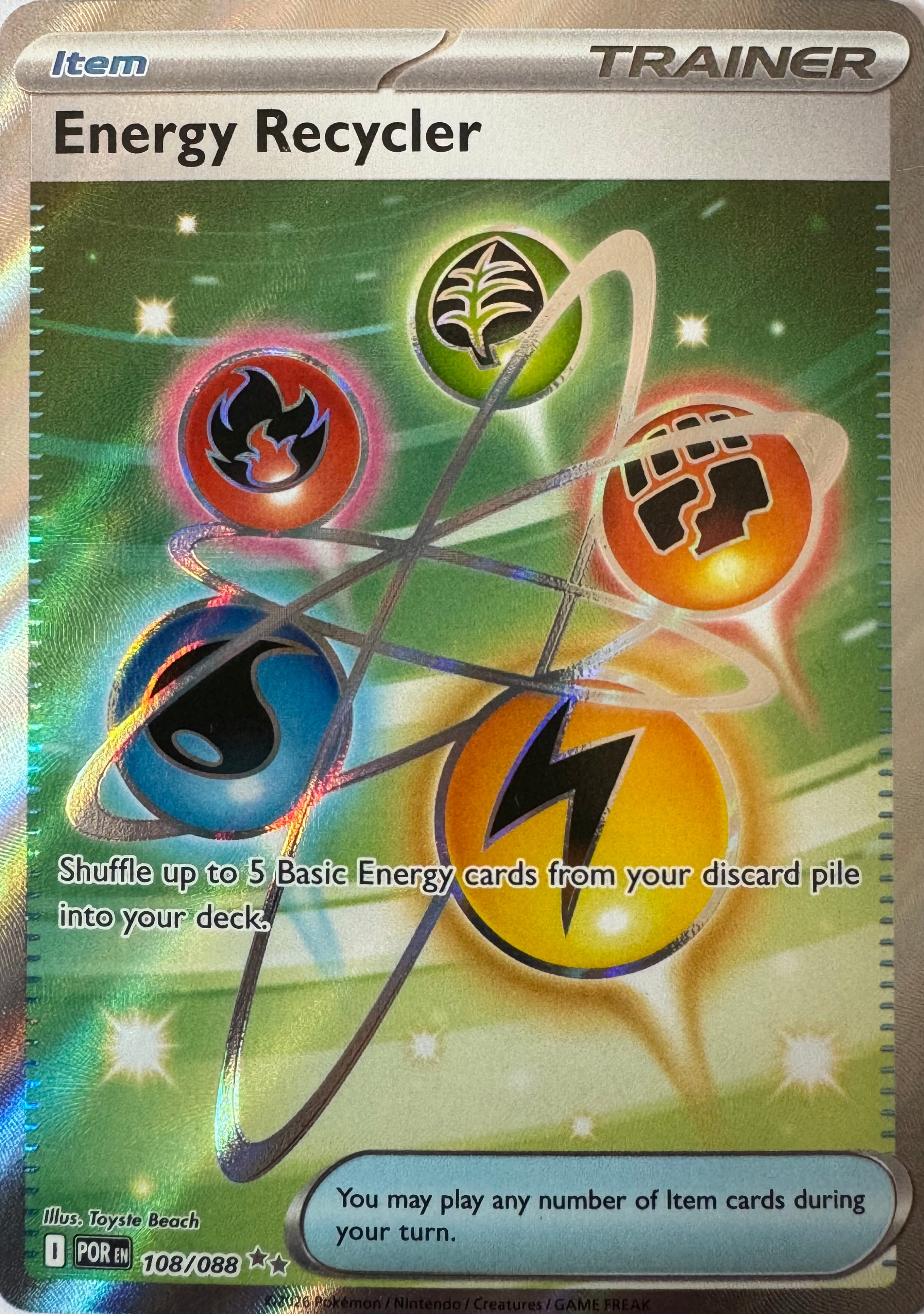 Pokemon Tcg Energy Recycler 108/088