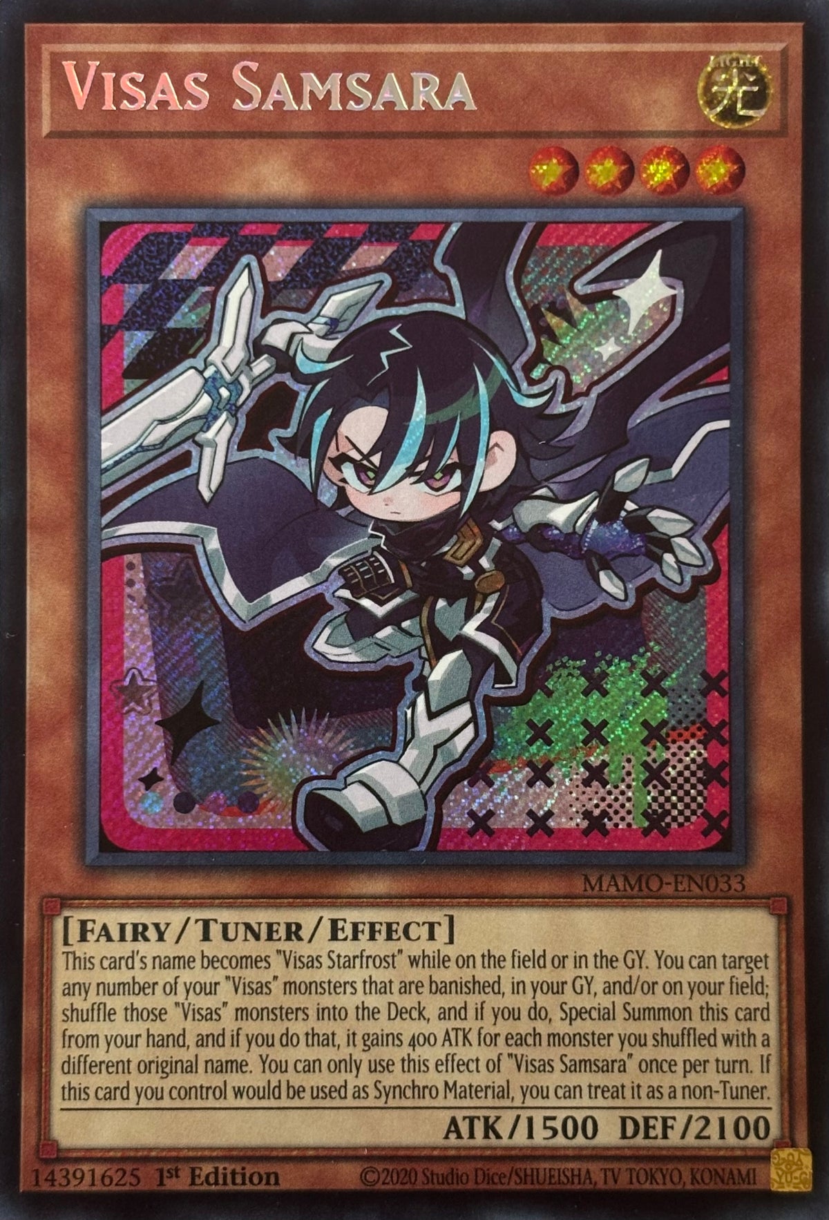 Yugioh! Visas Samsara Mamo-en033 1st edition Secret rare