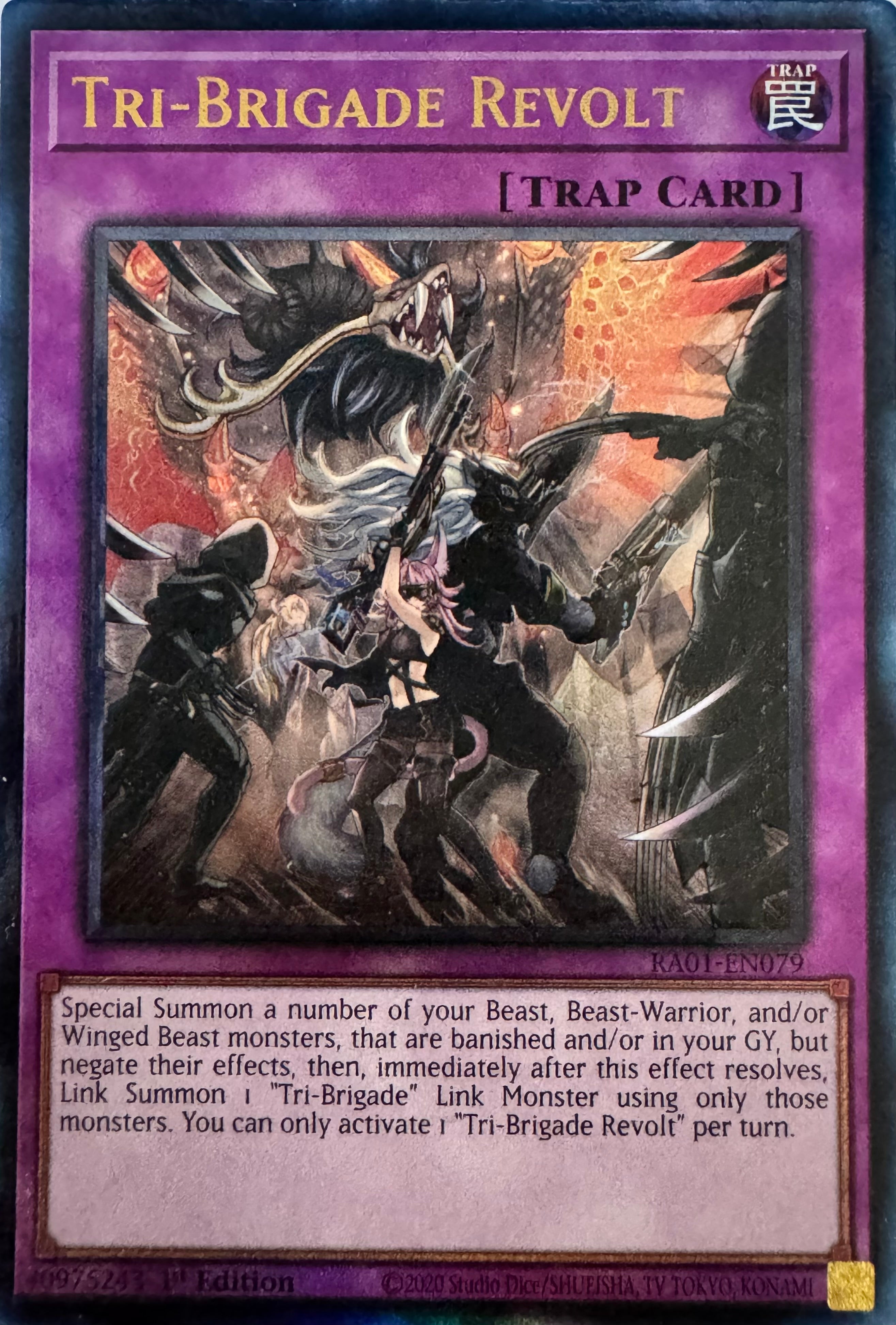 Yugioh! Tri-Brigade Revolt Ra01-en079 1st Edition Ultimate