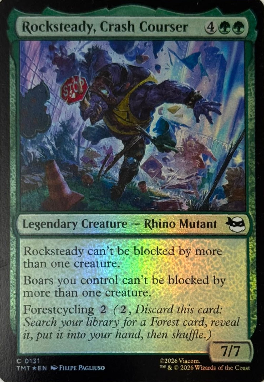Magic Tcg Rocksteady, Crash Courser 0131 Foil
