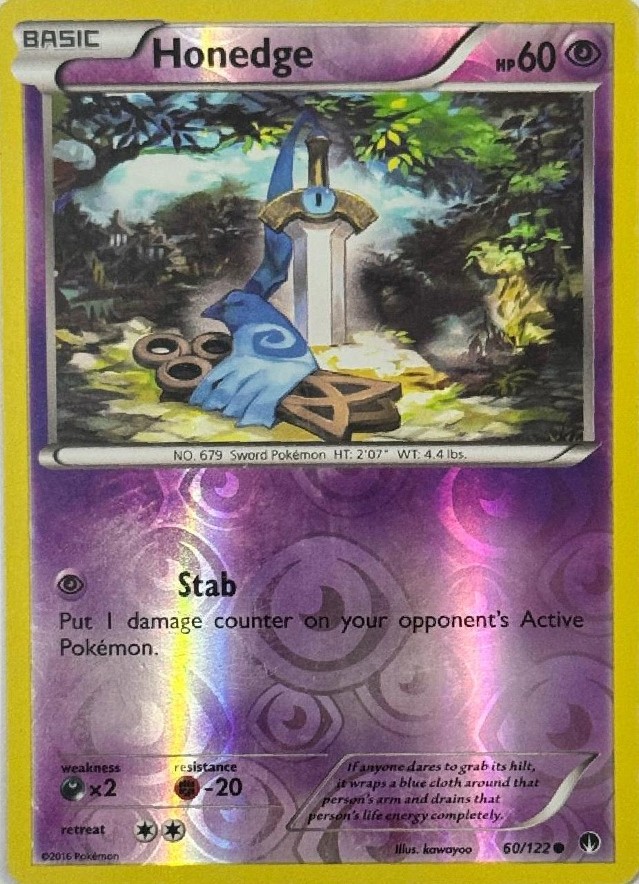 Pokemon Tcg Honedge 60/122 Reverse