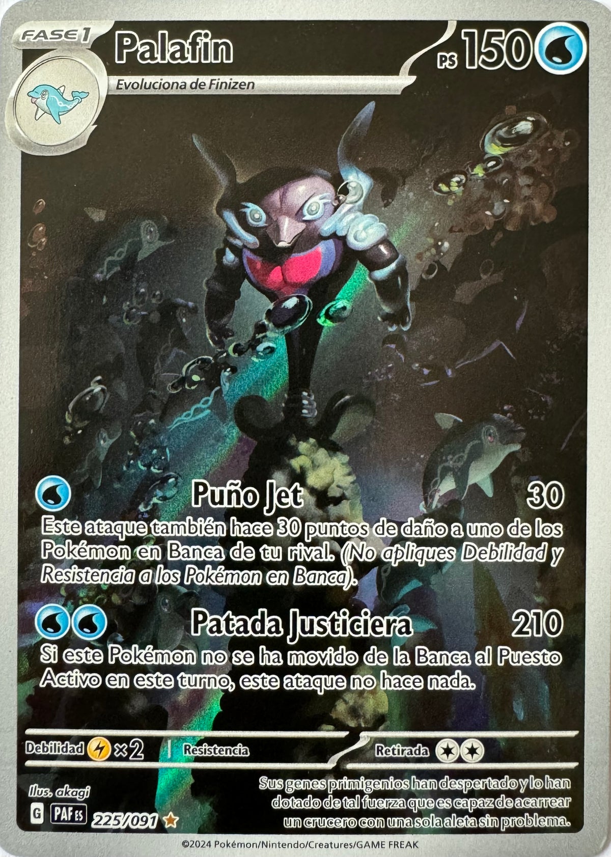Pokemon Tcg Palafin 225/091 Illustration (Español)