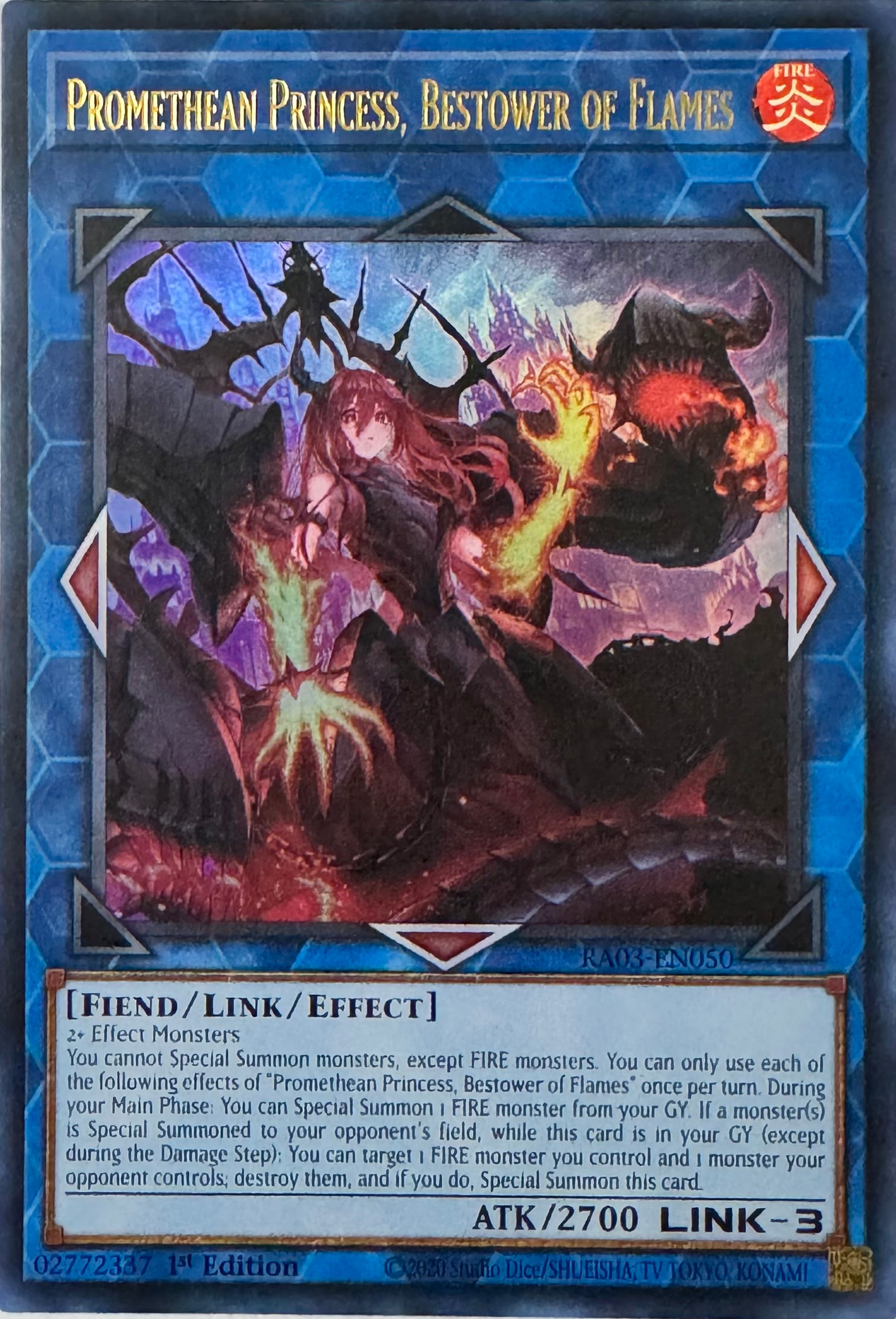 Yugioh! Promethean Princess, Bestower of Flames Ra03-En050 1st Edition Ultra