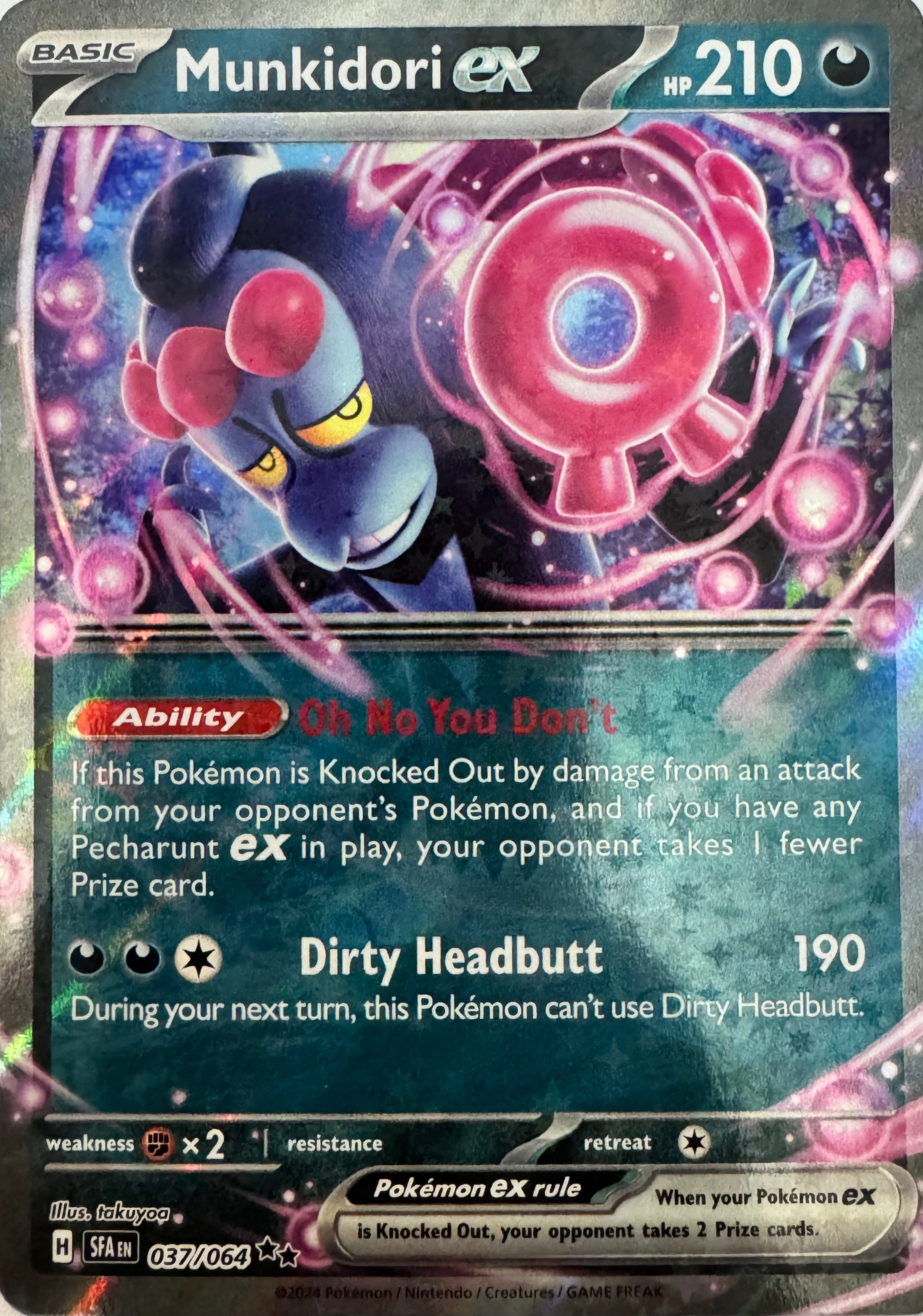 Pokémon Tcg Munkidori Ex 037/064 (Inglés)