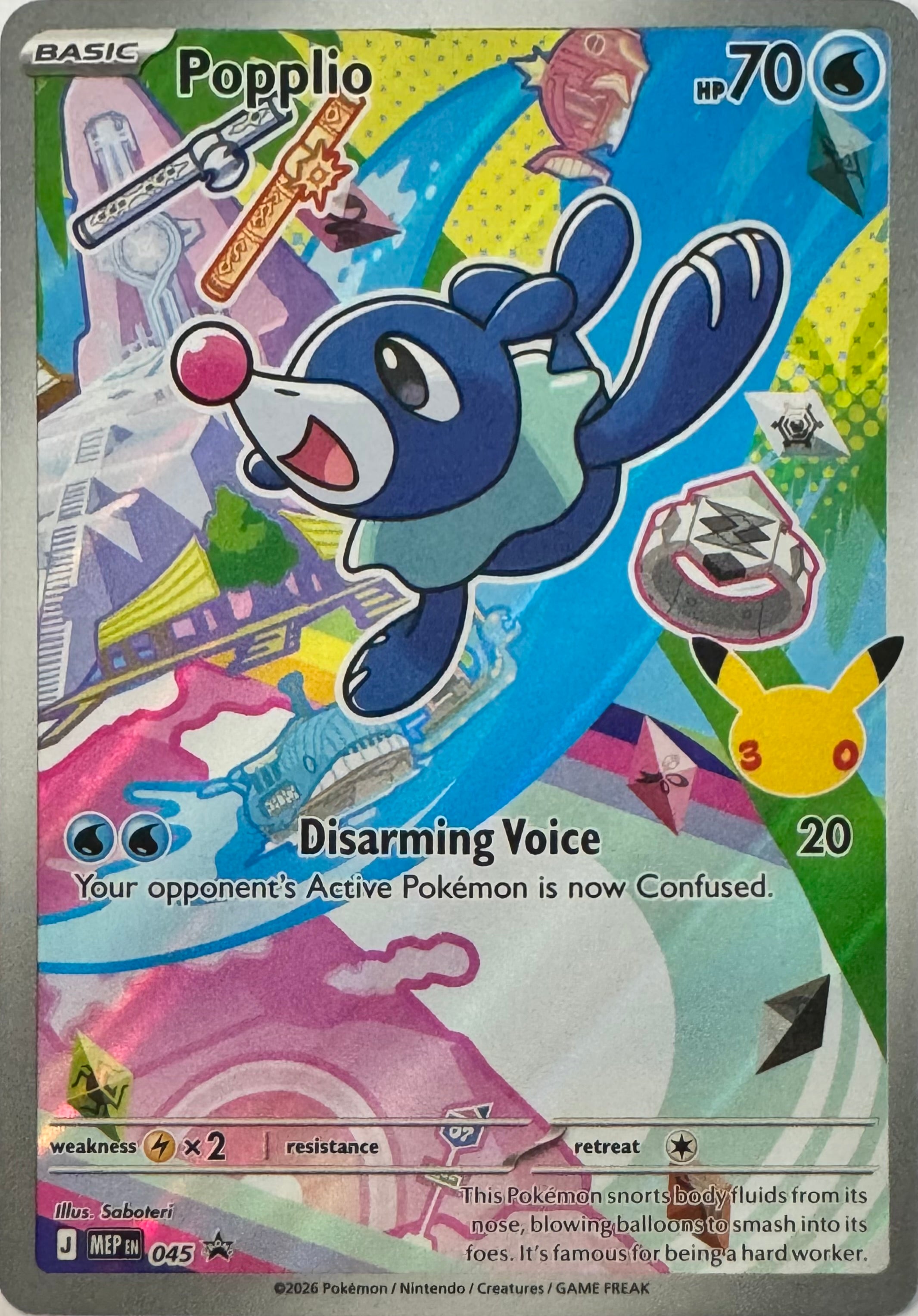 Pokemon Tcg Popplio 045 Promo