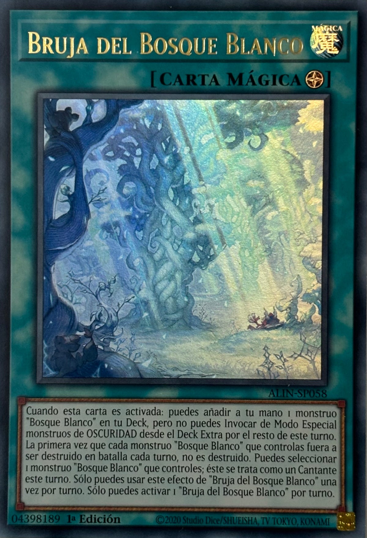 Yugioh! Bruja Del Bosque Blanco Alin-sp058 1a Edicion Ultra