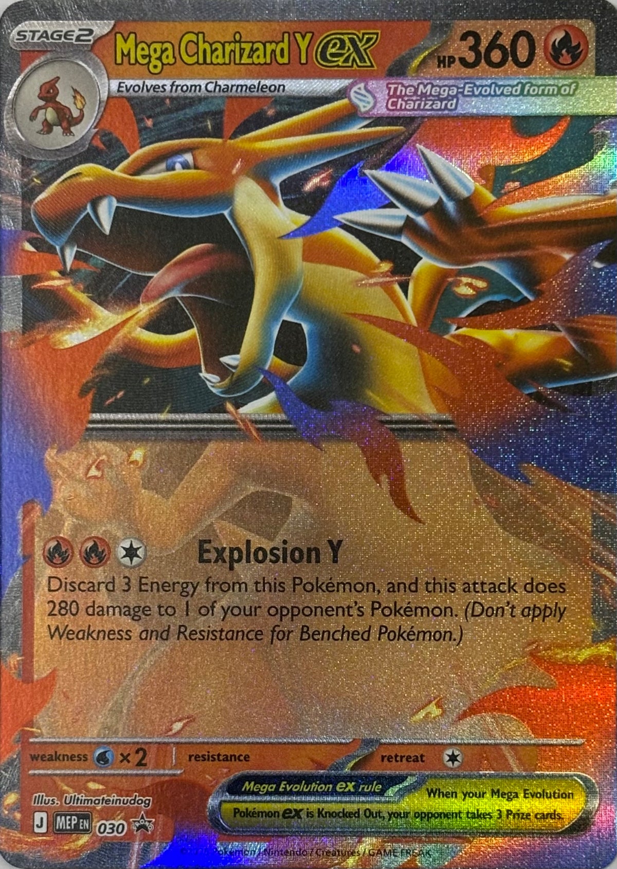 Pokemon Tcg Mega Charizard Y ex 030 Promo