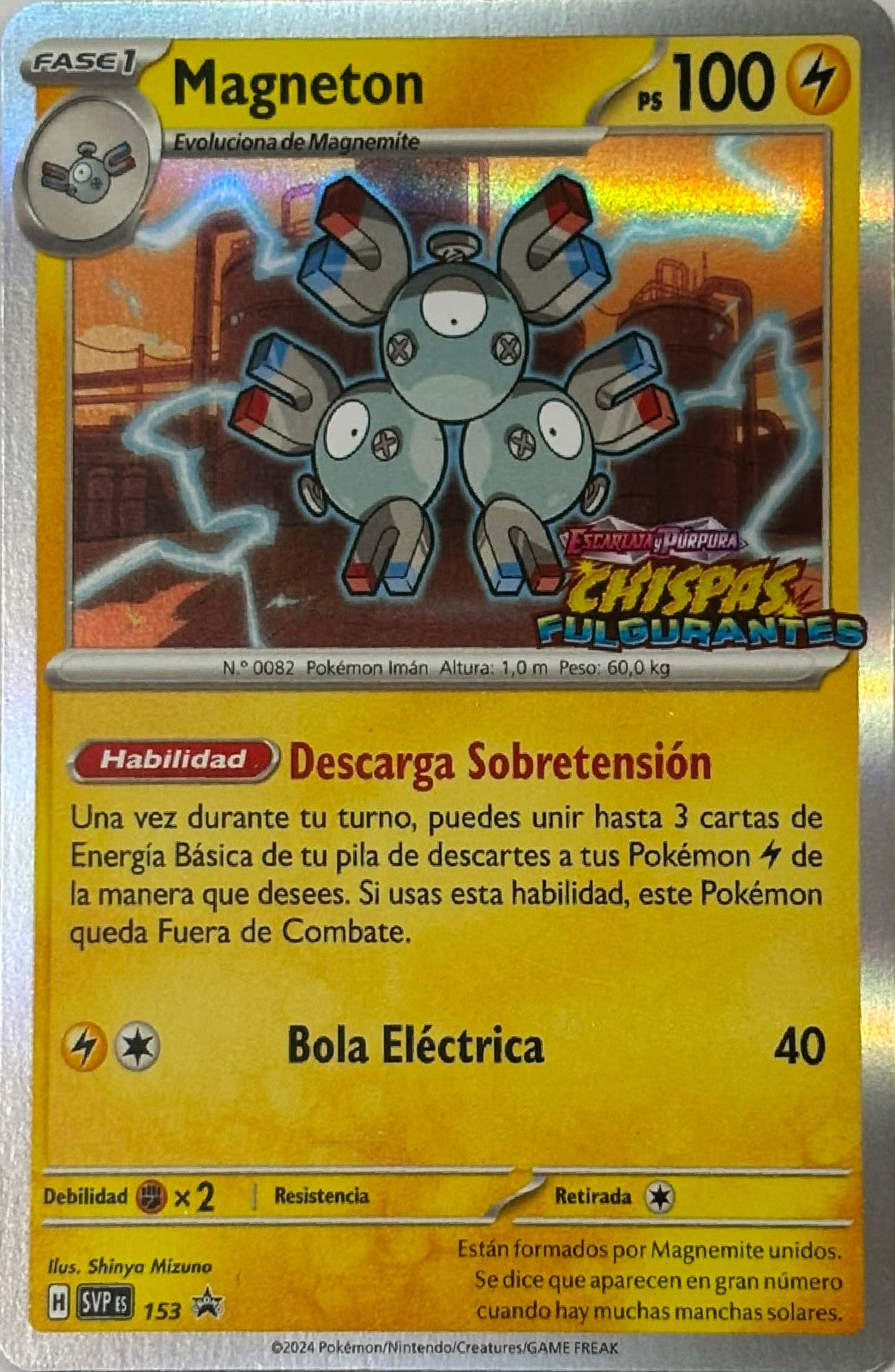 Pokemon Tcg Magneton 153 (Surgin Sparks) Español