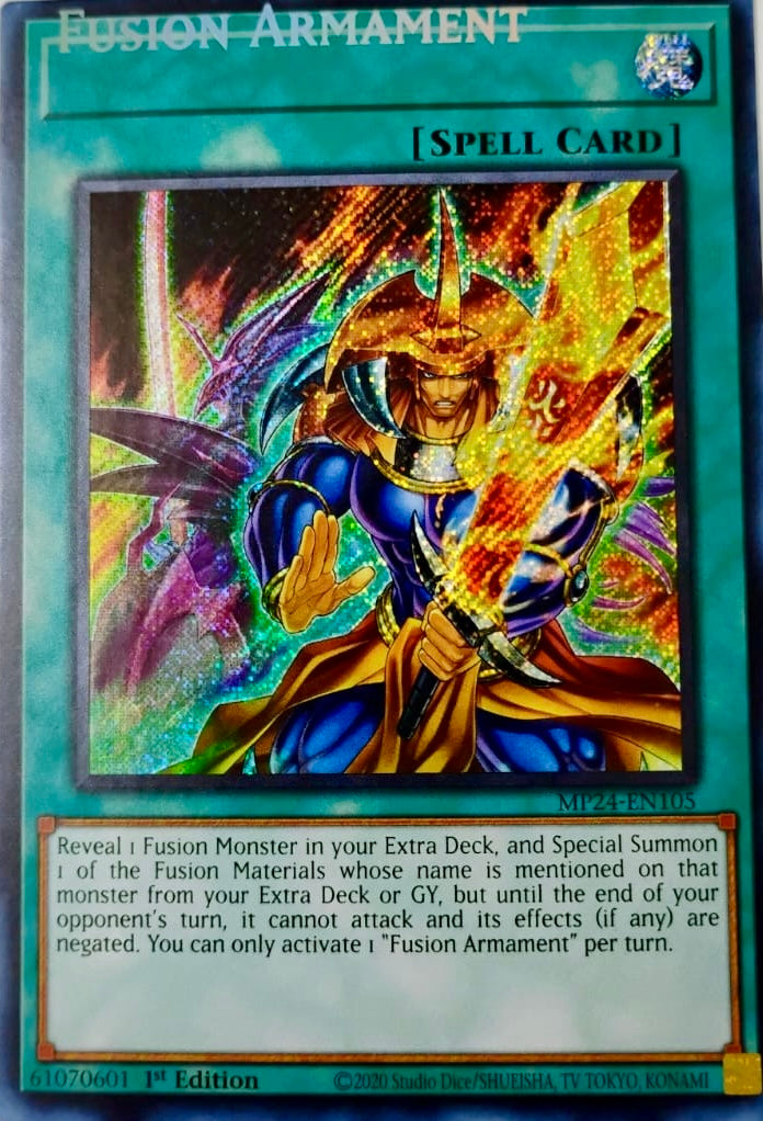 Yugioh! Fusion Armament M24-en105 Secret Rare 1st Edition (Missprint)