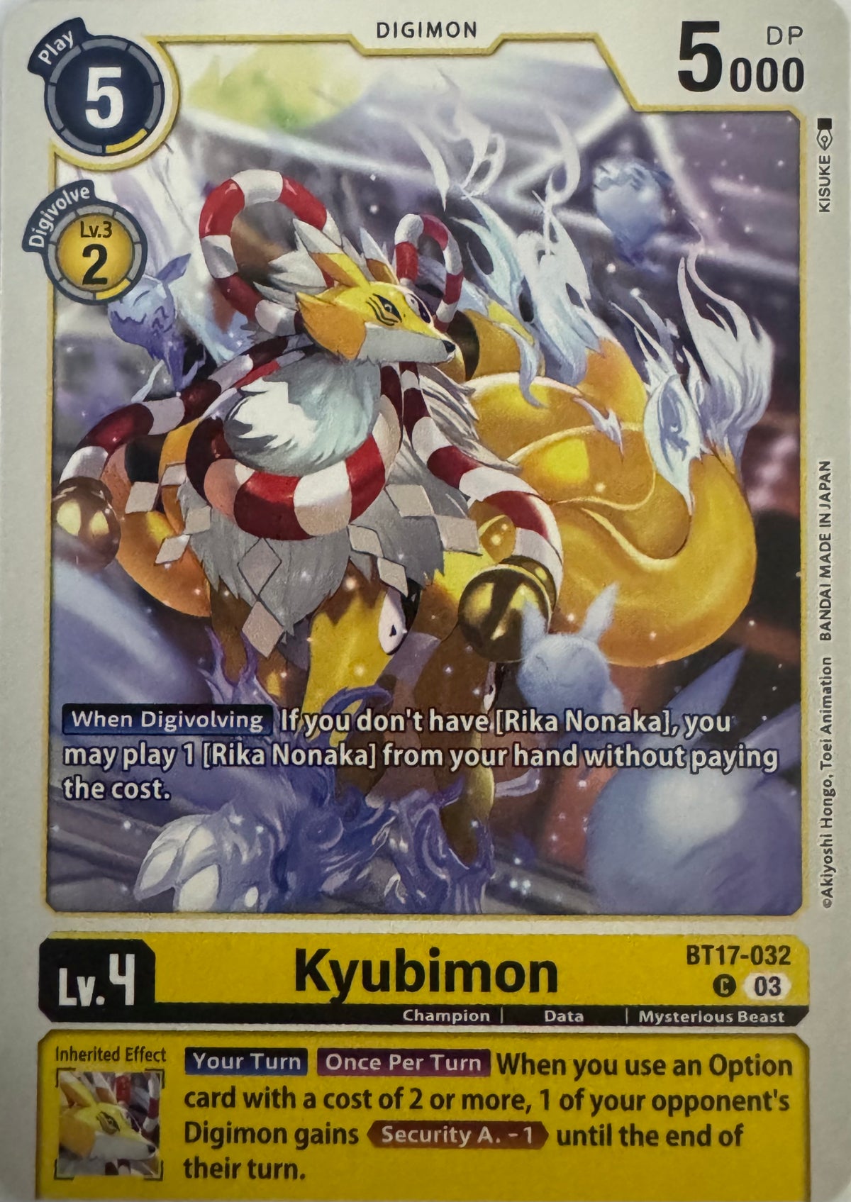 Digimon Tcg Kyubimon Bt17-032