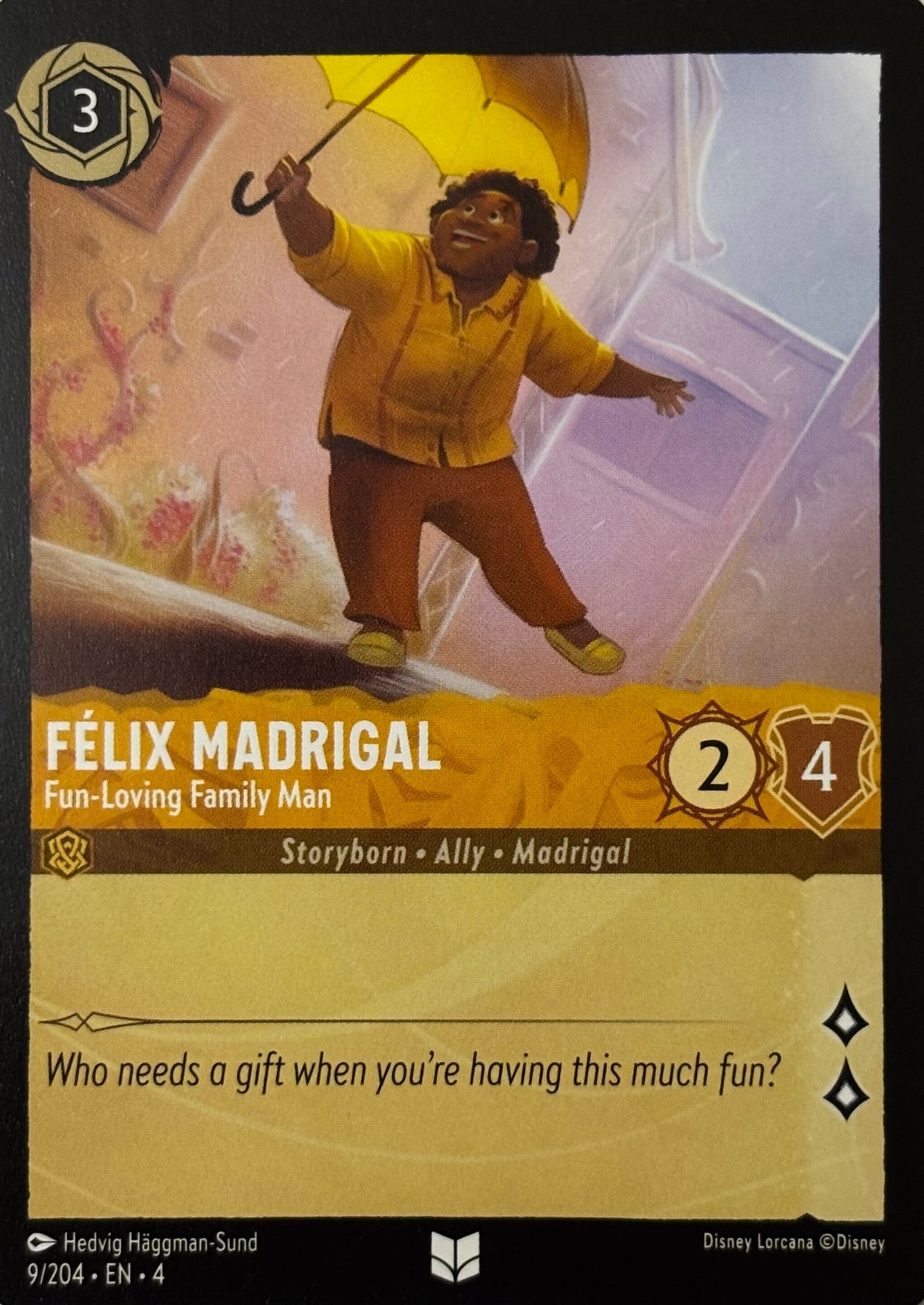 Disney Lorcana Felix Madrigal 9/204