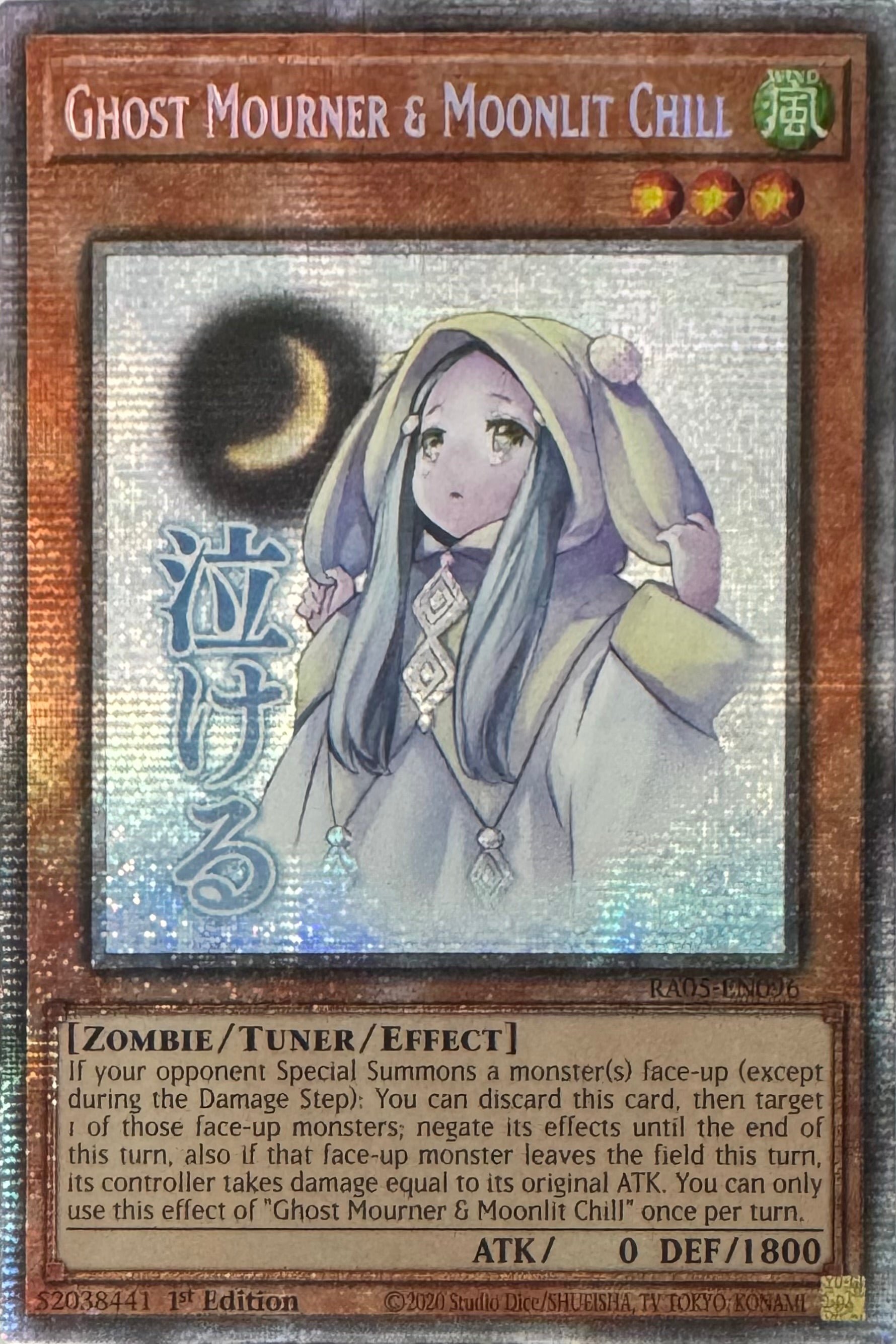 Yugioh! Ghost Mourner & Moonlit Chill Ra05-en096 1st Edition Starlight