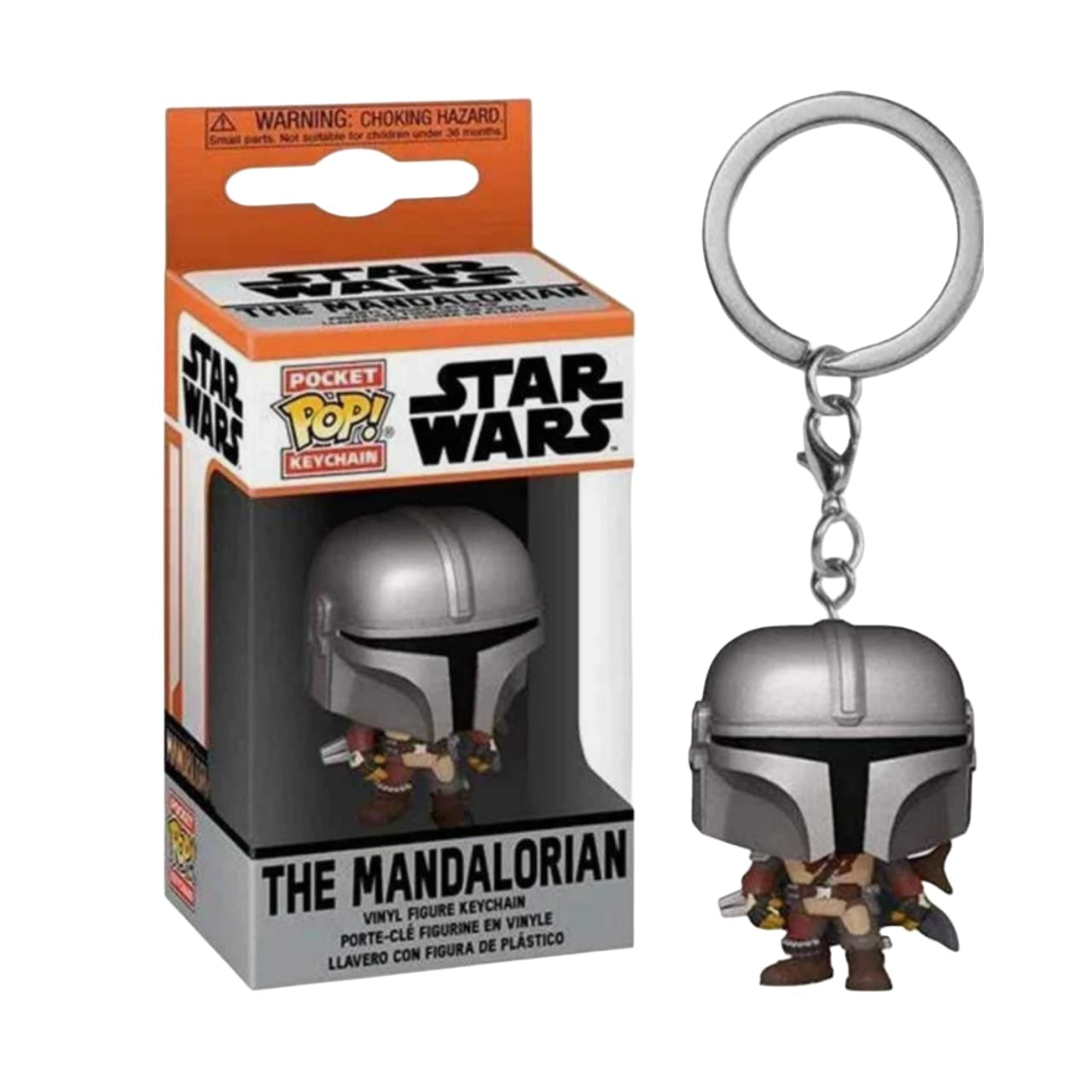 Funko Pop! Star Wars The Mandalorian Llavero Con Fugura De Plástico