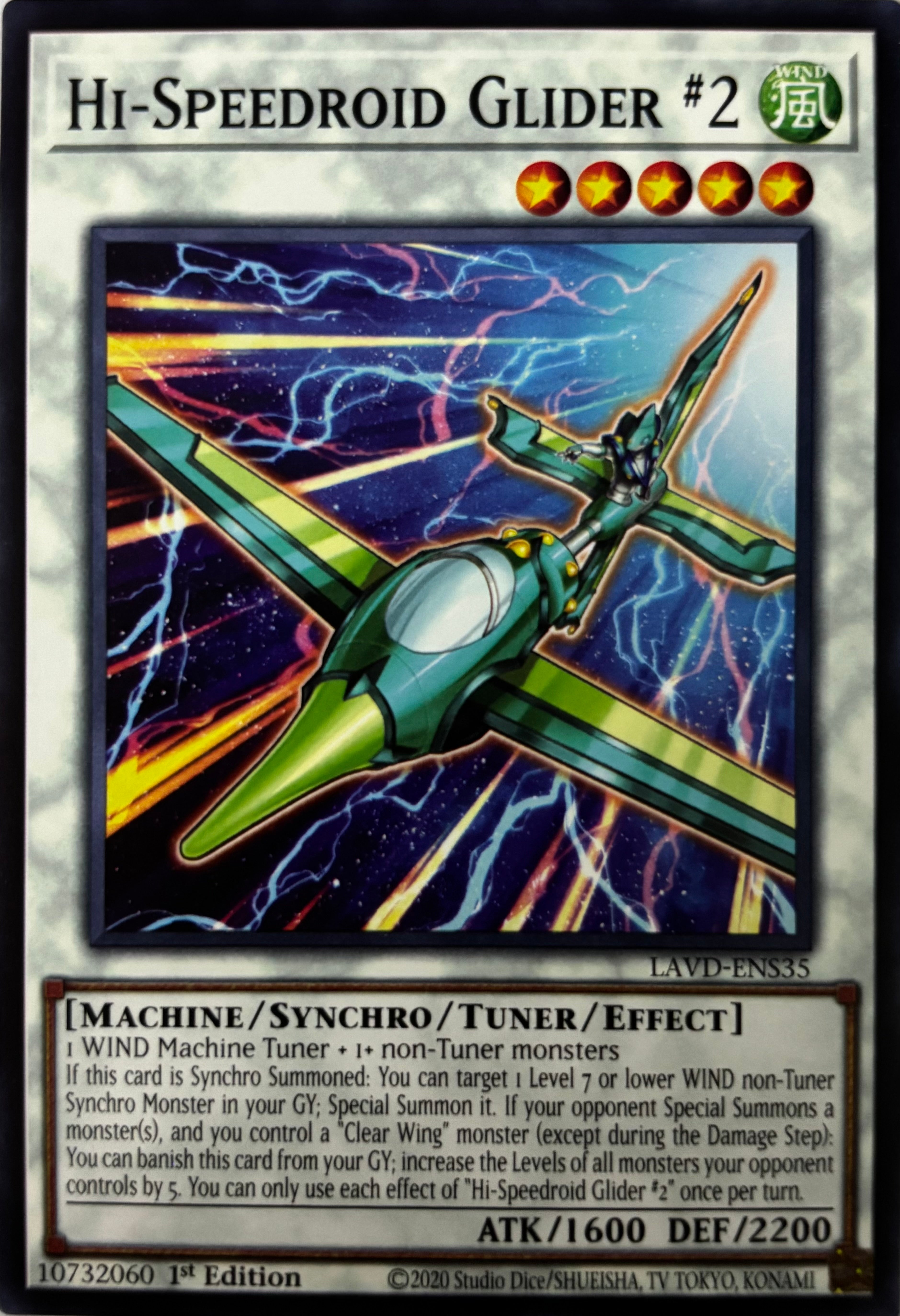 Yugioh! Hi-Speedroid Glider #2 LAVD-ENS35