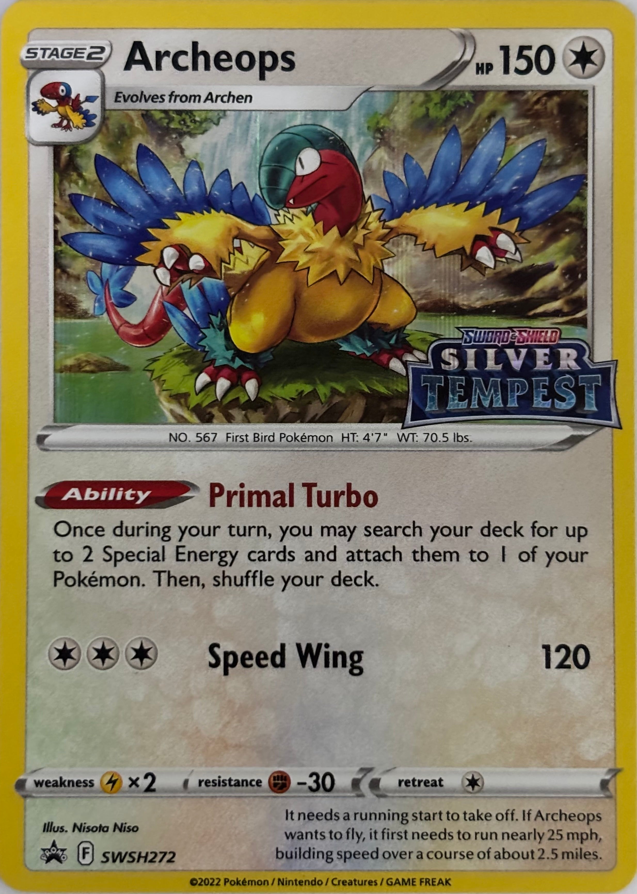 Pokemon Tcg Archeops Swsh272 Promo