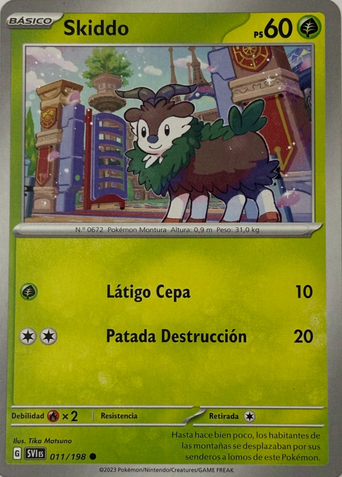 Pokemon Tcg Skiddo 011/198 (Español)