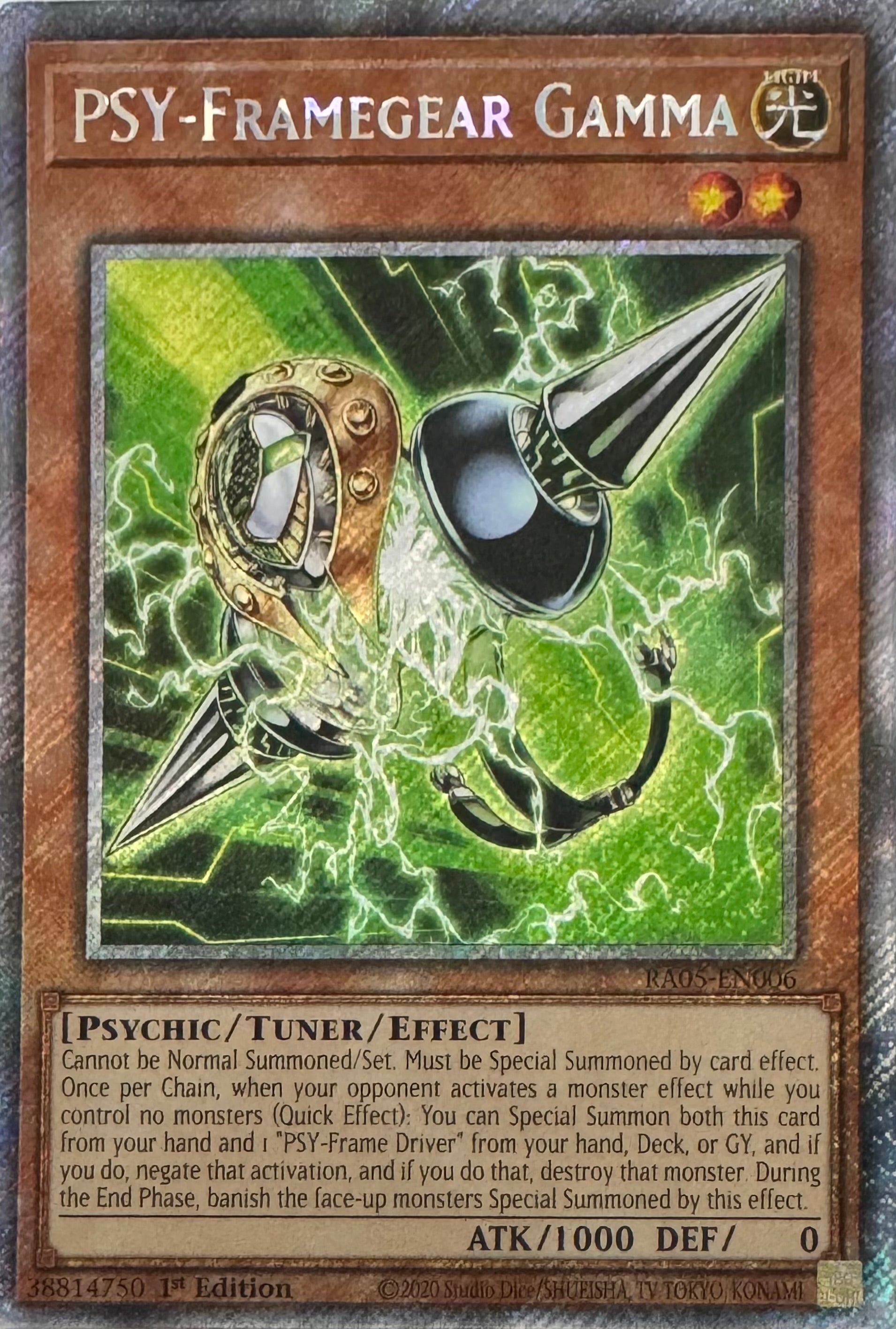 Yugioh! Pys-Framegear Gamma Ra05-en006 1st Edition Platinum
