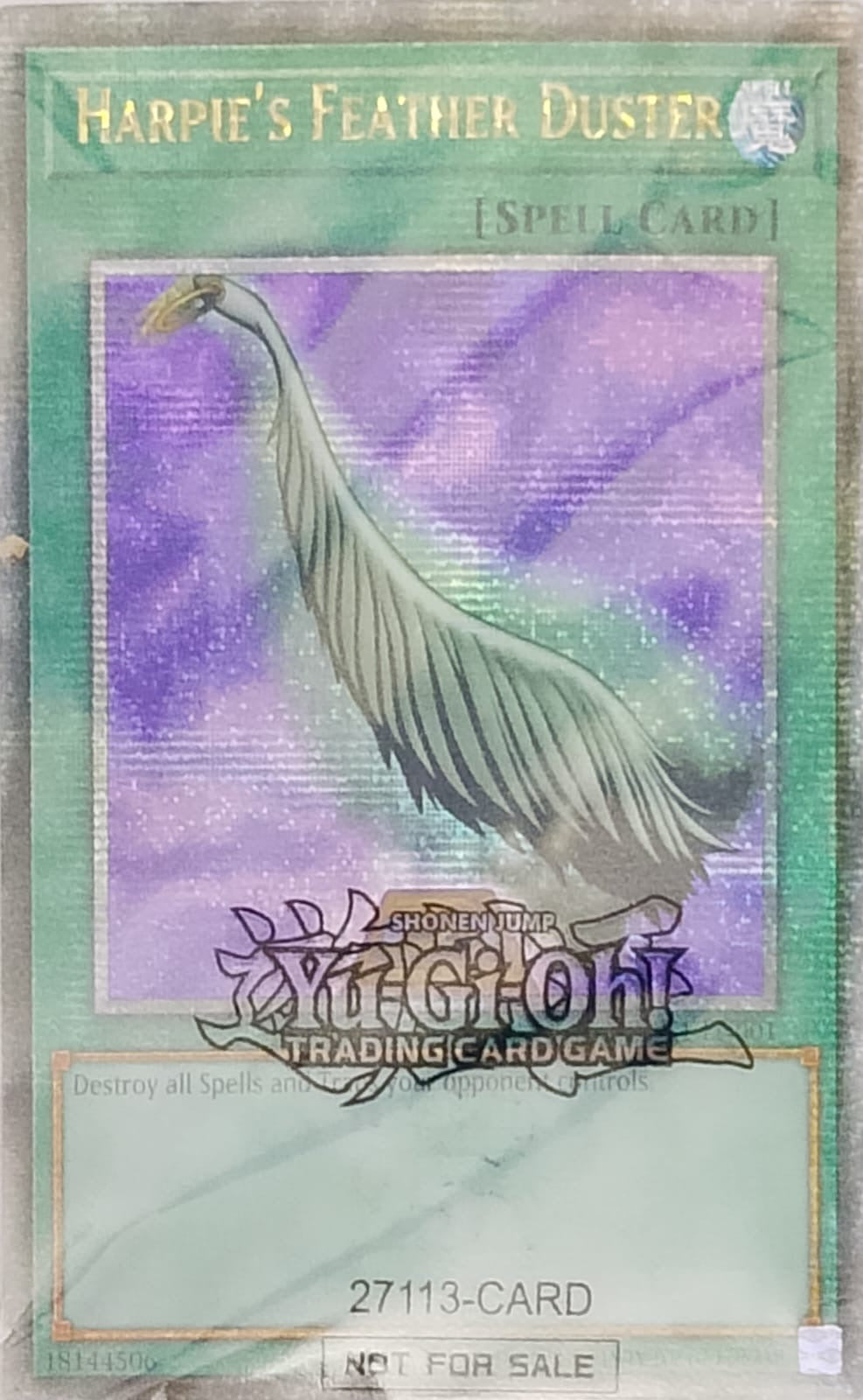 Yugioh! Harpie’s Feather Duster EDC1-EN001 Quarter Century