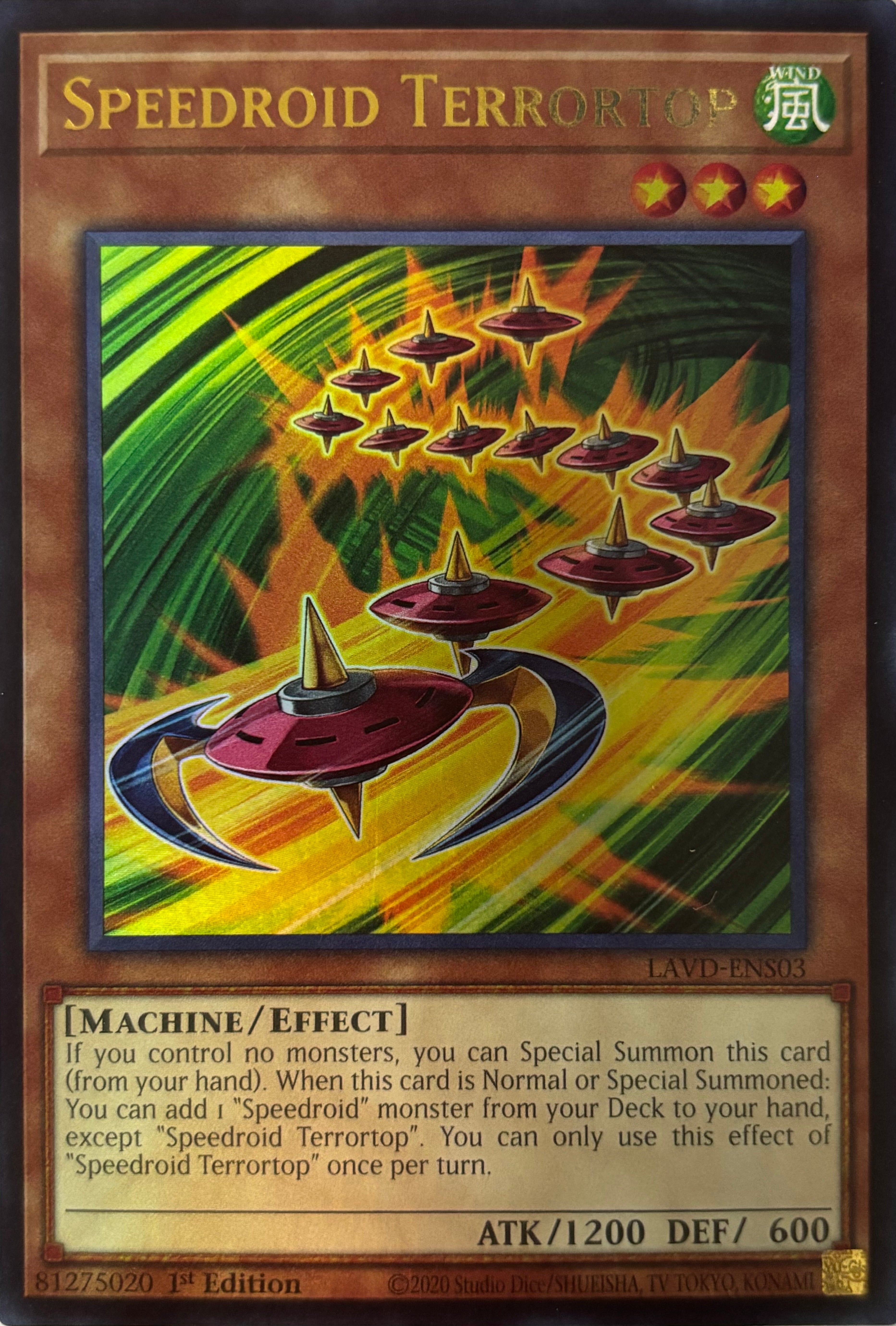Yugioh! Speedroid Terrortop Lavd-ens03 1st Edition Ultra