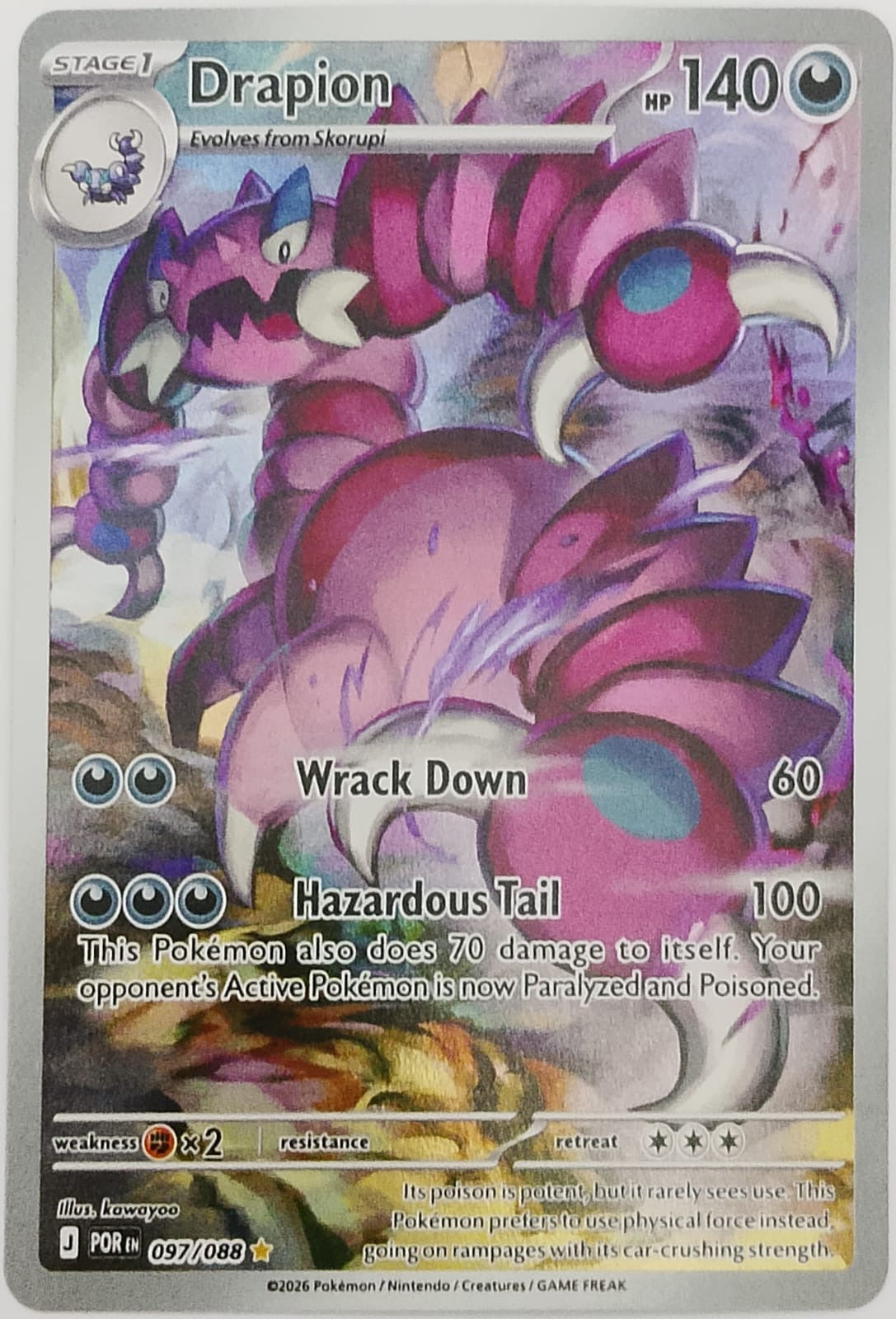 Pokemon tcg drapion 097/088