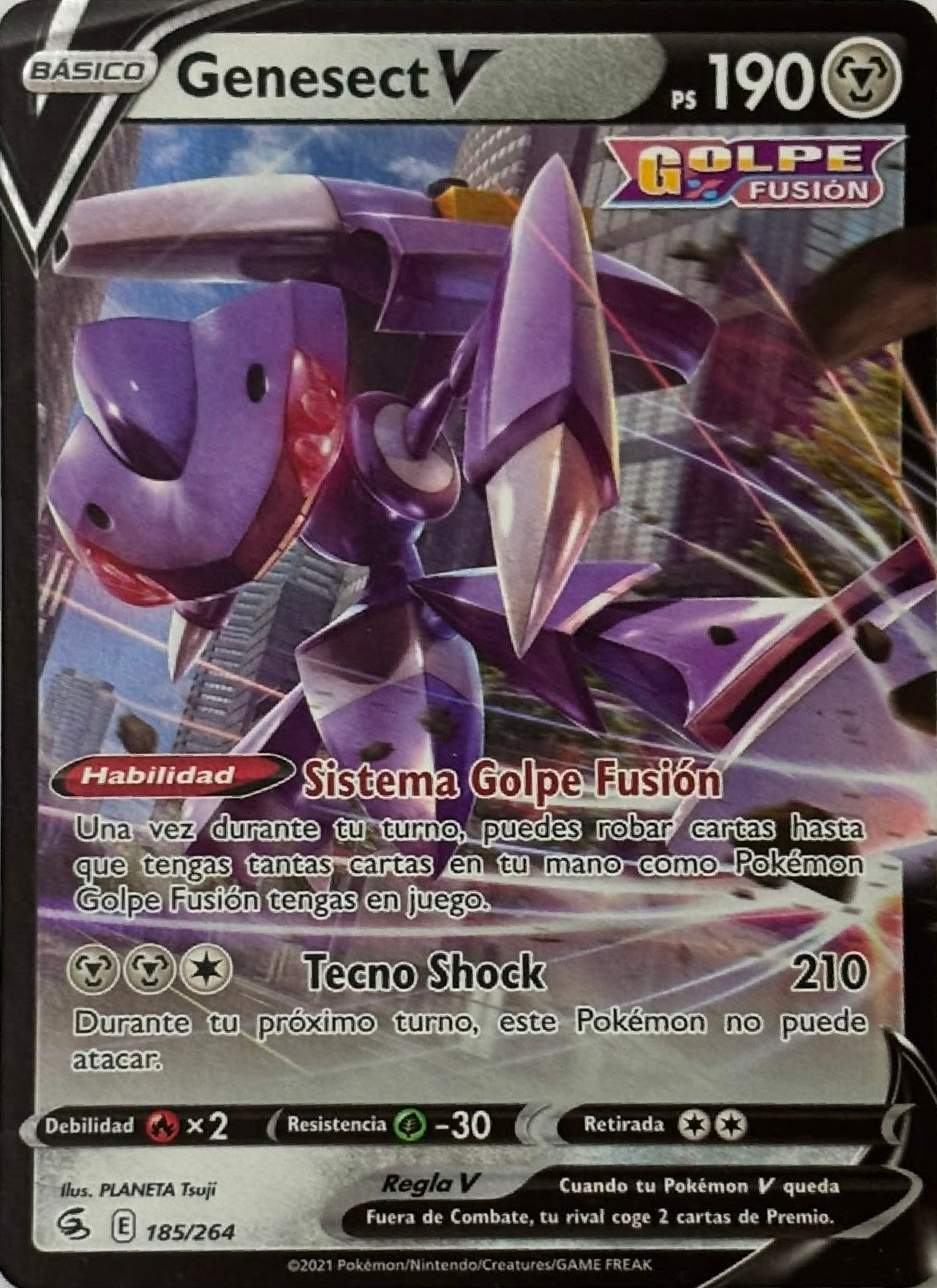 Pokemon Tcg Genesect V 185/264 (Español)