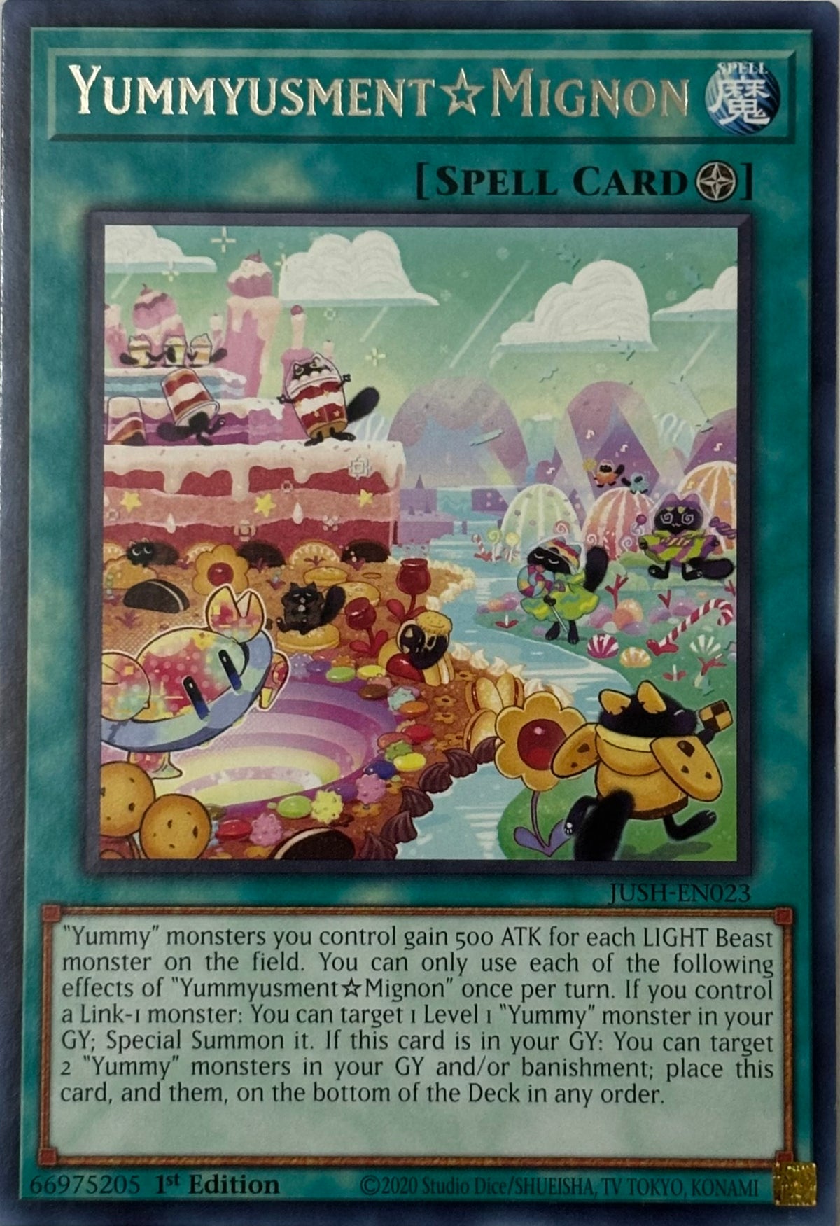 Yugioh! Yummyyusment Mignon Jush-en023 1st edition Rare