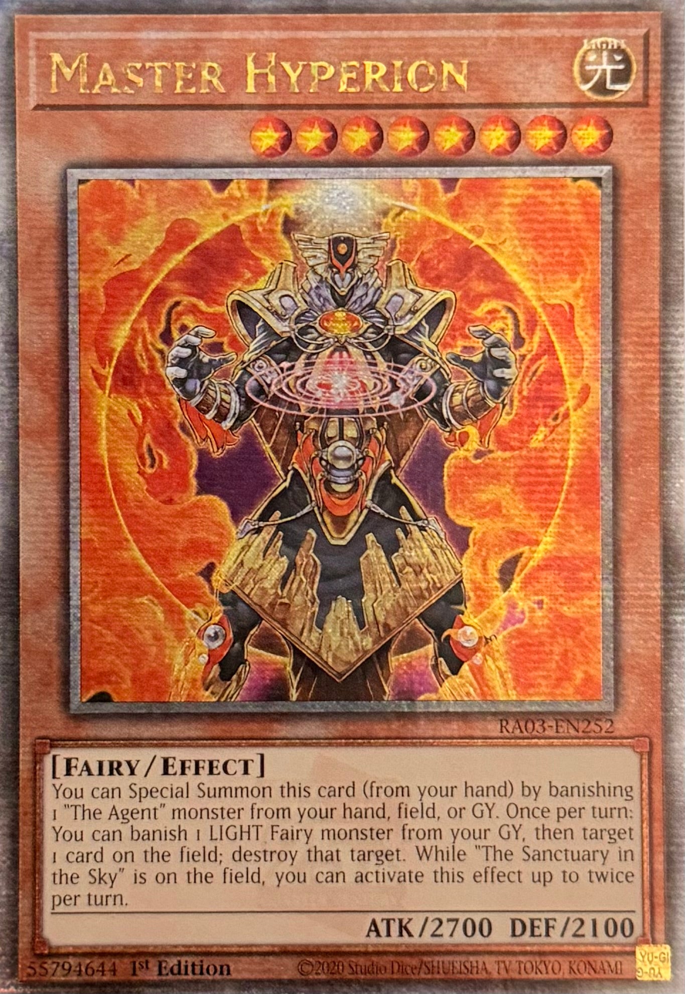Yugioh! Master Hyperion RA03-EN252 Quarter Century