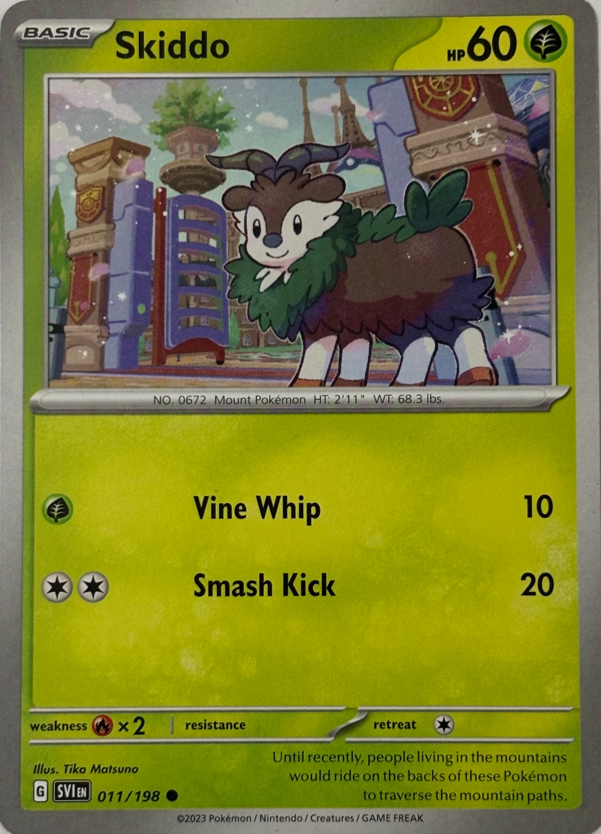 Pokemon Tcg Skiddo 011/198